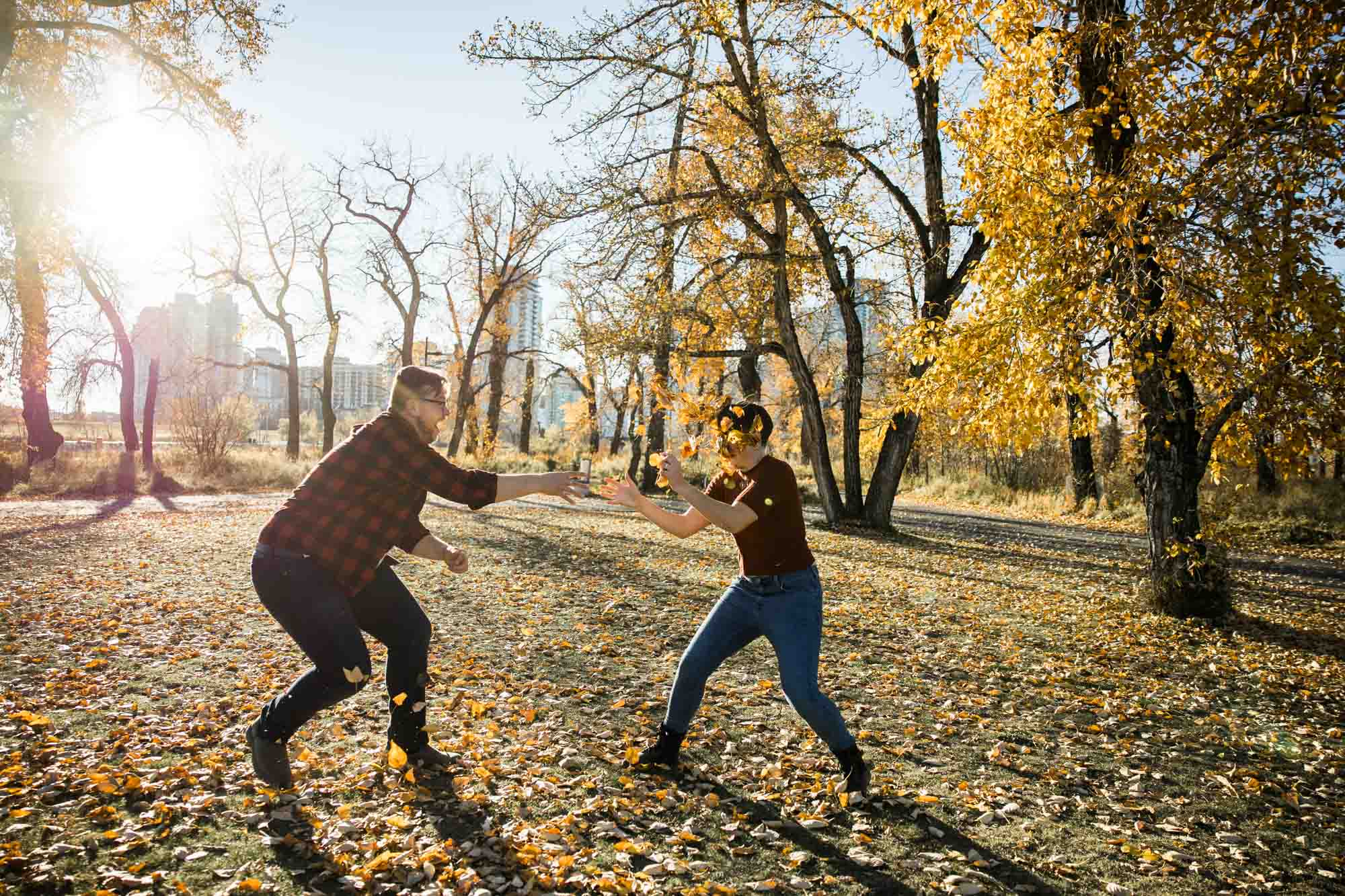 Calgary family photographer, extended large family photoshoot at St Patrick's Island, downtown, East Village, lifestyle, storytelling, candid