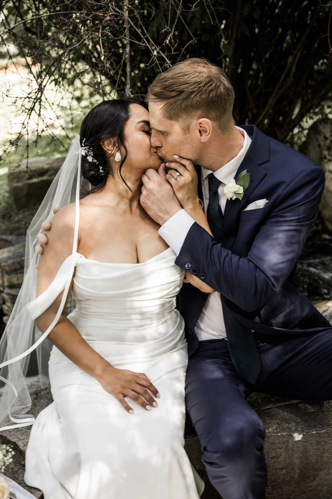 Calgary wedding photographer, wedding photography at the Lake House restaurant after a church ceremony and bridal portraits at Lake Bonavista. Photos captured in a candid, storytelling, documentary style