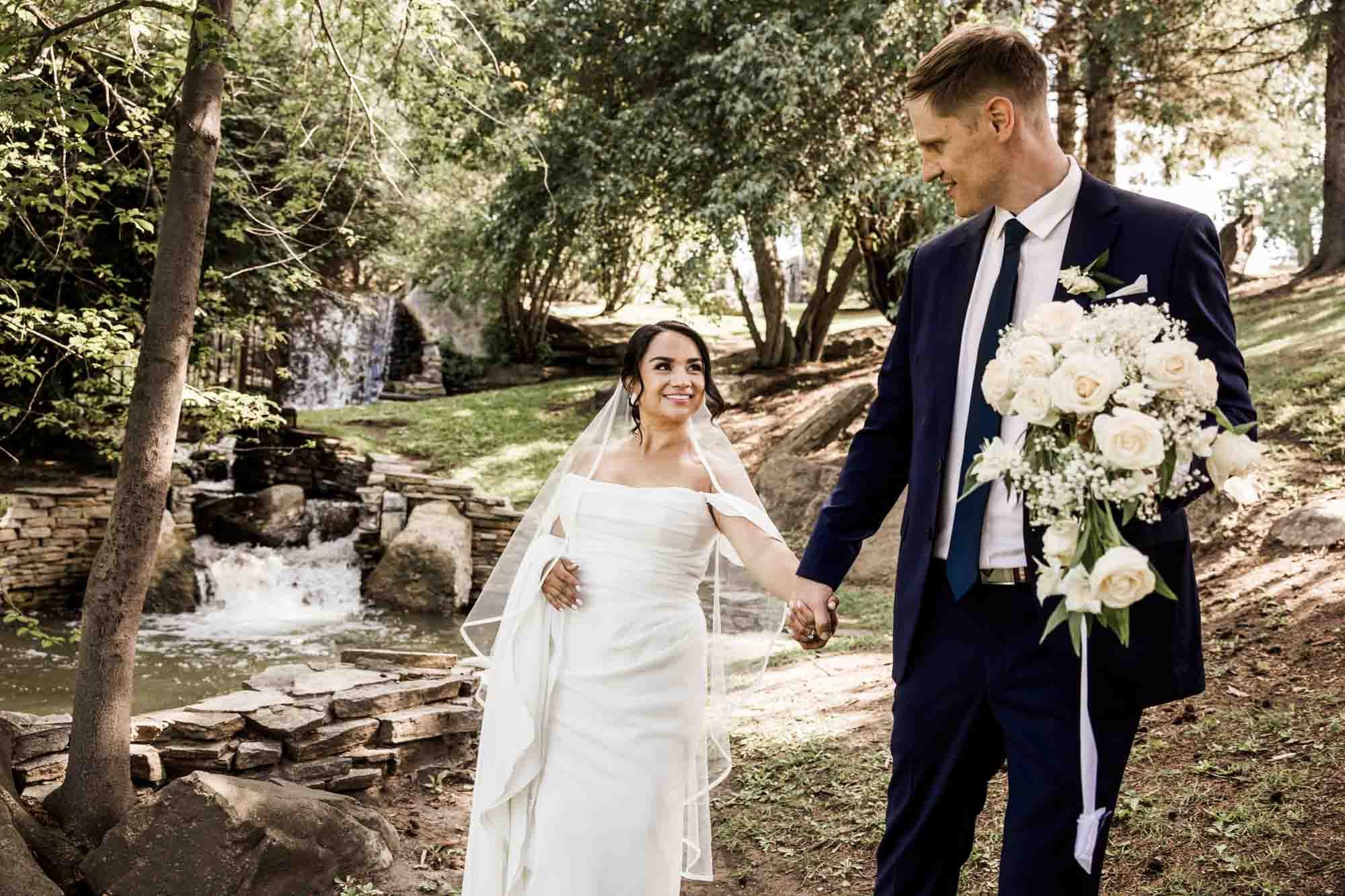 Calgary wedding photographer, wedding photography at the Lake House restaurant after a church ceremony and bridal portraits at Lake Bonavista. Photos captured in a candid, storytelling, documentary style