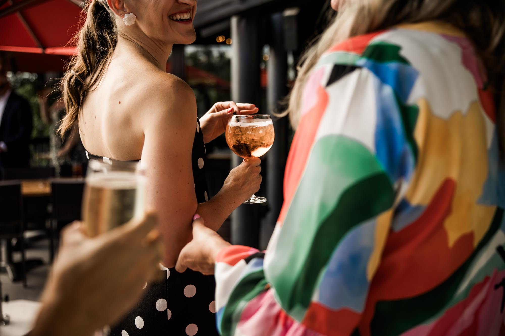 Calgary wedding photographer, wedding photography at the Lake House restaurant after a church ceremony and bridal portraits at Lake Bonavista. Photos captured in a candid, storytelling, documentary style