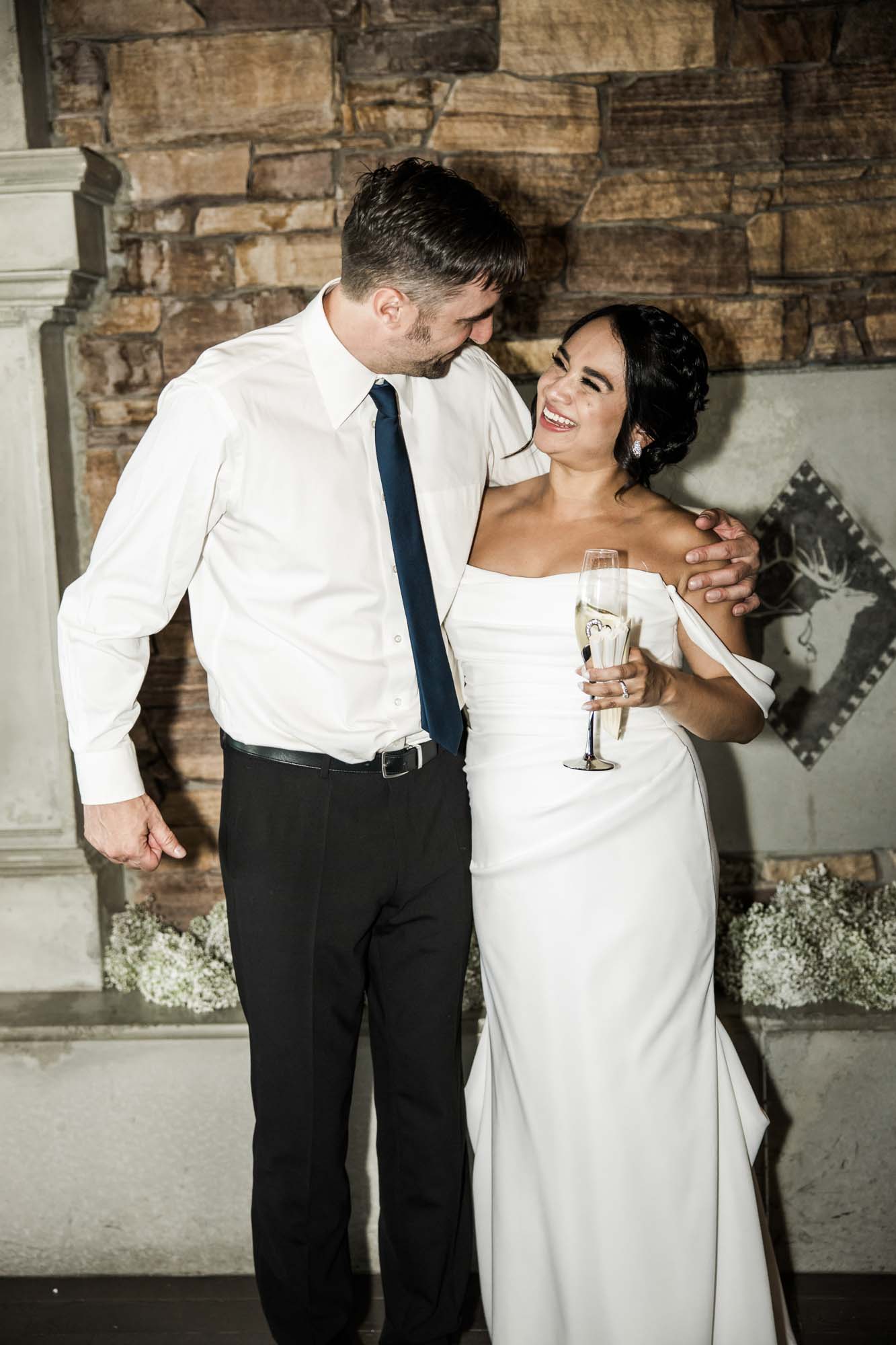 Calgary wedding photographer, wedding photography at the Lake House restaurant after a church ceremony and bridal portraits at Lake Bonavista. Photos captured in a candid, storytelling, documentary style