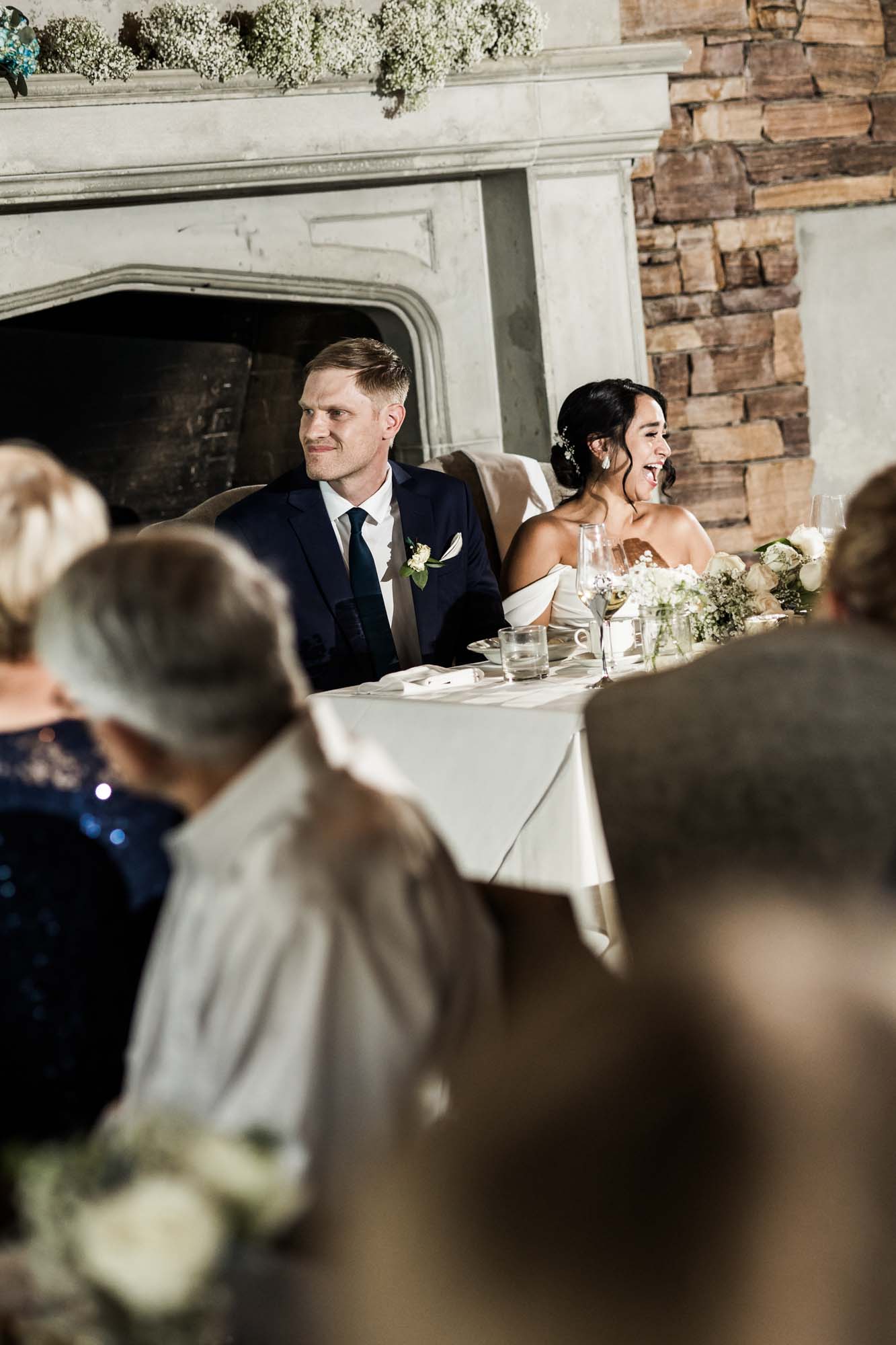 Calgary wedding photographer, wedding photography at the Lake House restaurant after a church ceremony and bridal portraits at Lake Bonavista. Photos captured in a candid, storytelling, documentary style