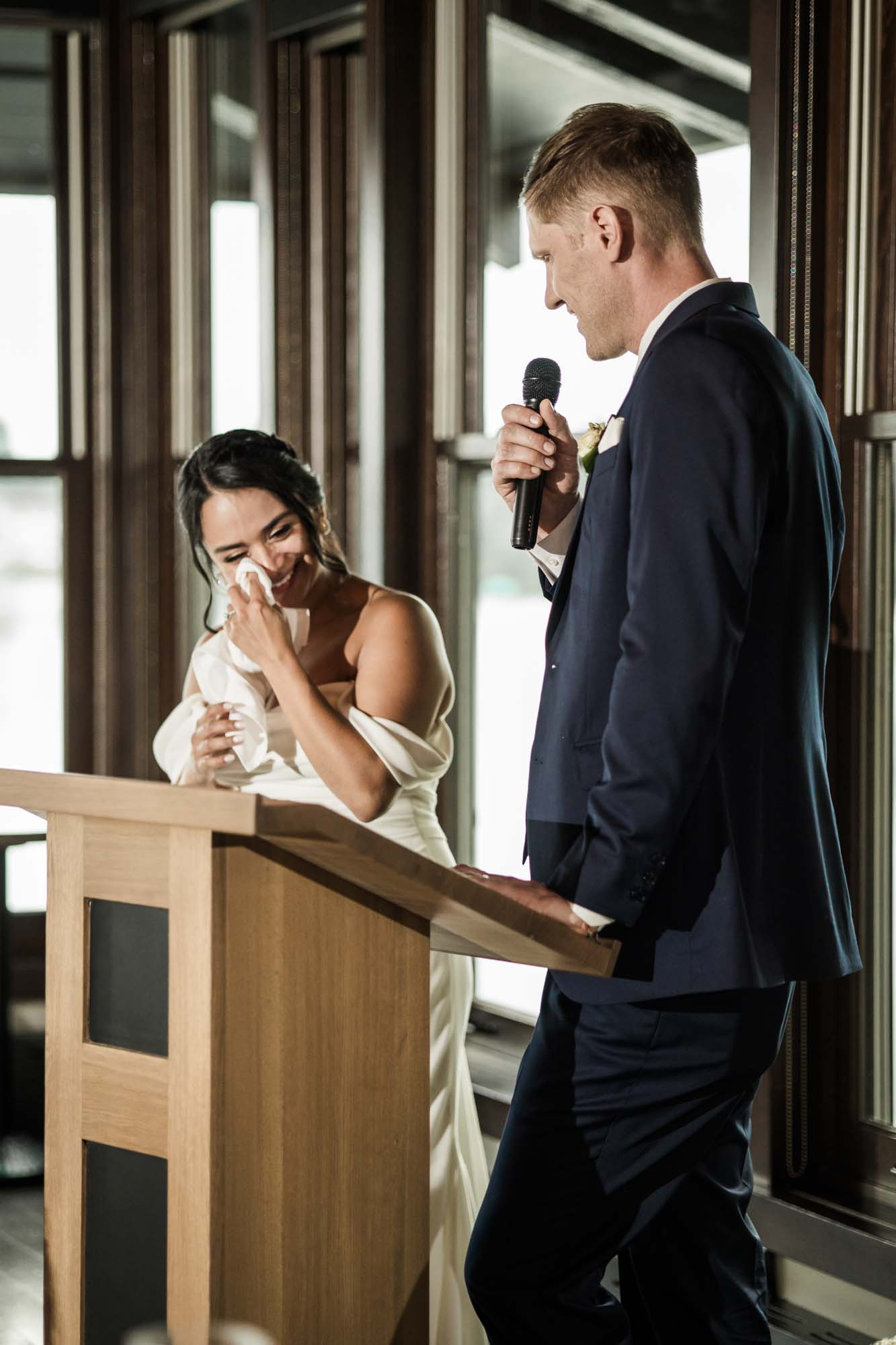 Calgary wedding photographer, wedding photography at the Lake House restaurant after a church ceremony and bridal portraits at Lake Bonavista. Photos captured in a candid, storytelling, documentary style