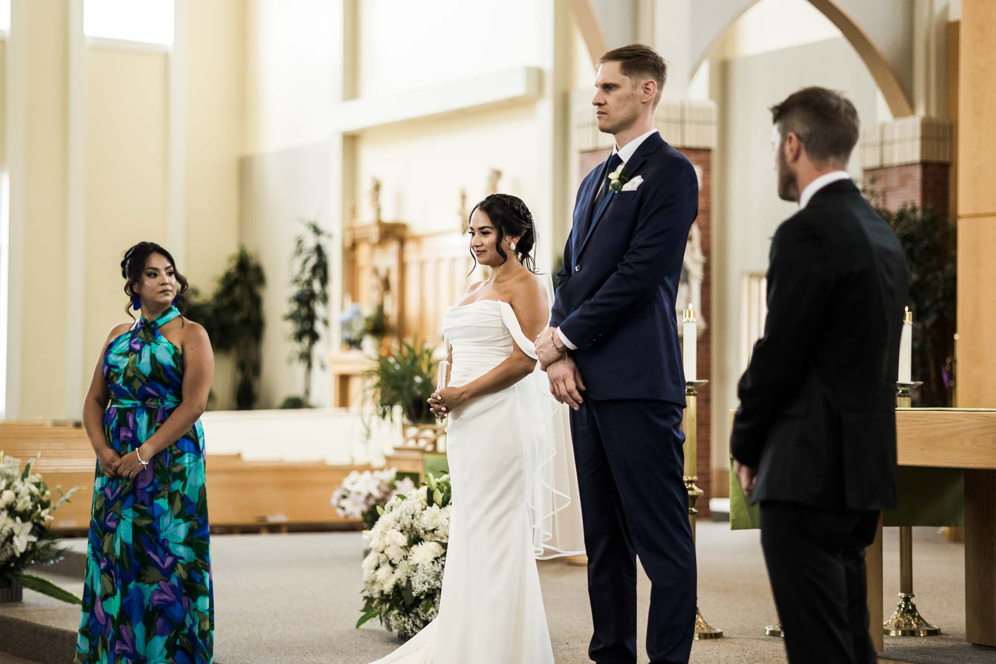 Calgary wedding photographer, wedding photography at the Lake House restaurant after a church ceremony and bridal portraits at Lake Bonavista. Photos captured in a candid, storytelling, documentary style