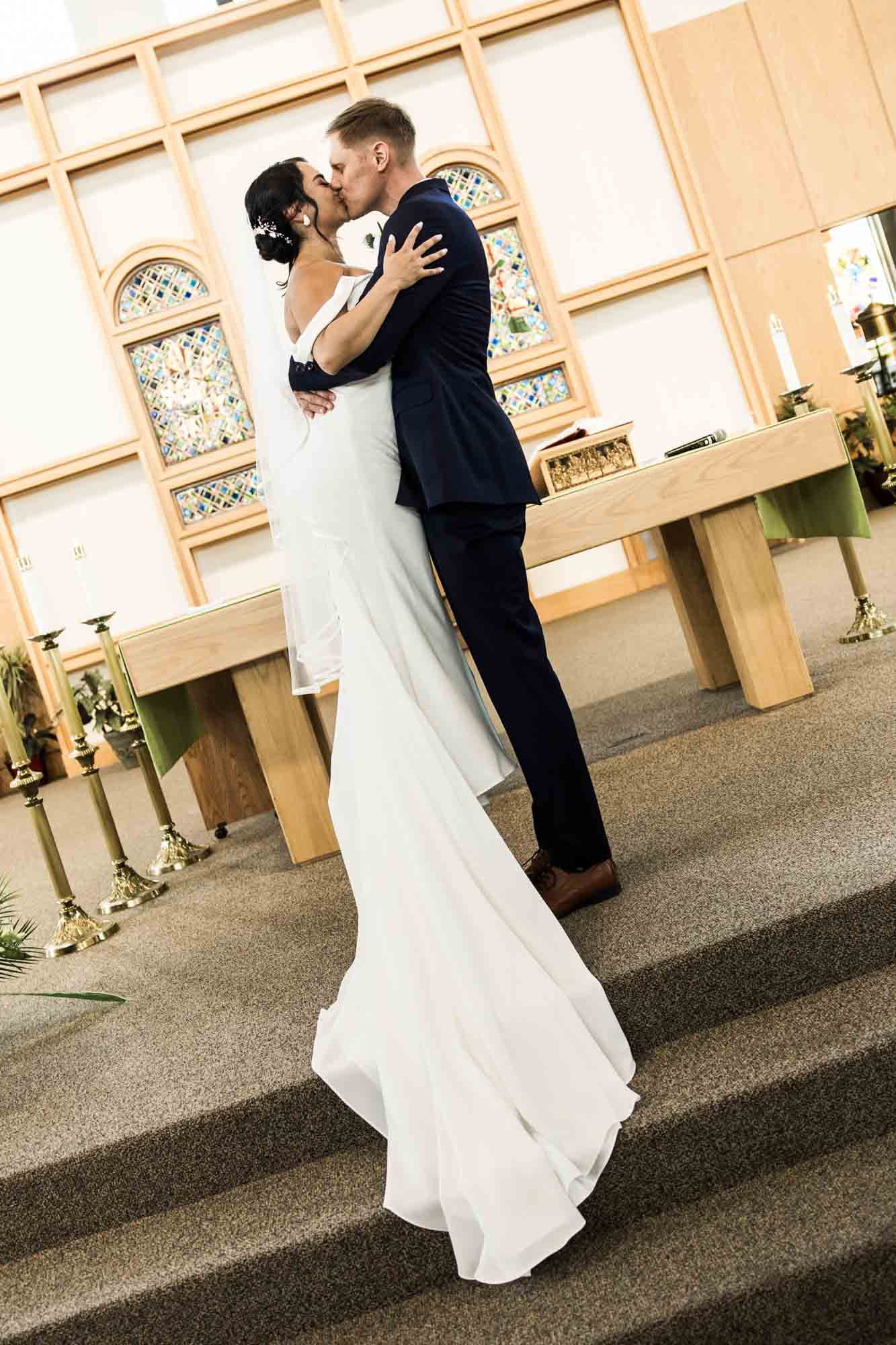 Calgary wedding photographer, wedding photography at the Lake House restaurant after a church ceremony and bridal portraits at Lake Bonavista. Photos captured in a candid, storytelling, documentary style