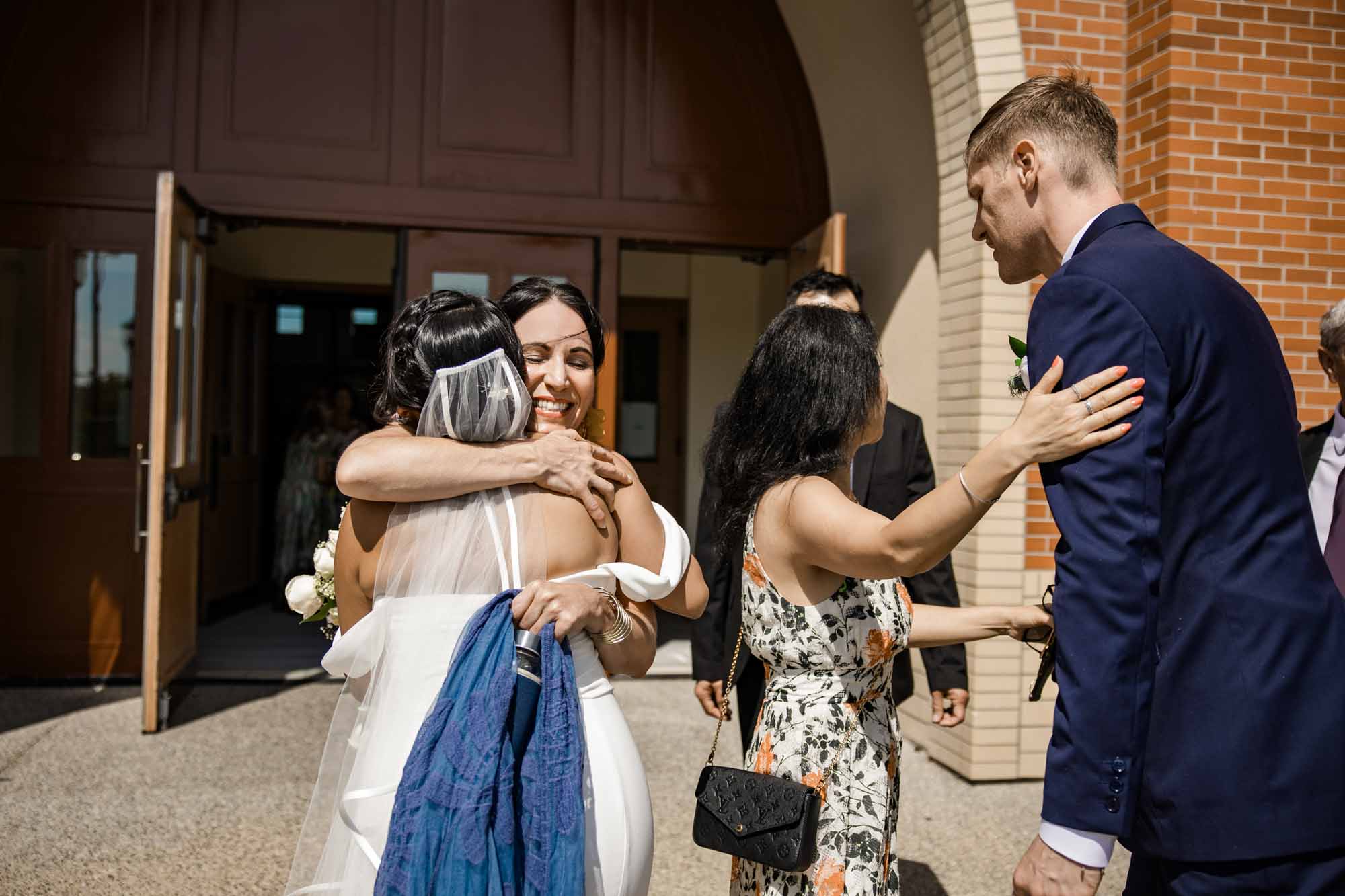 Calgary wedding photographer, wedding photography at the Lake House restaurant after a church ceremony and bridal portraits at Lake Bonavista. Photos captured in a candid, storytelling, documentary style