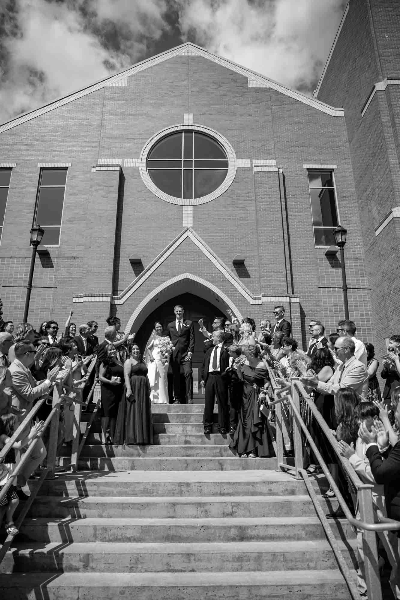 Calgary wedding photographer, wedding photography at the Lake House restaurant after a church ceremony and bridal portraits at Lake Bonavista. Photos captured in a candid, storytelling, documentary style