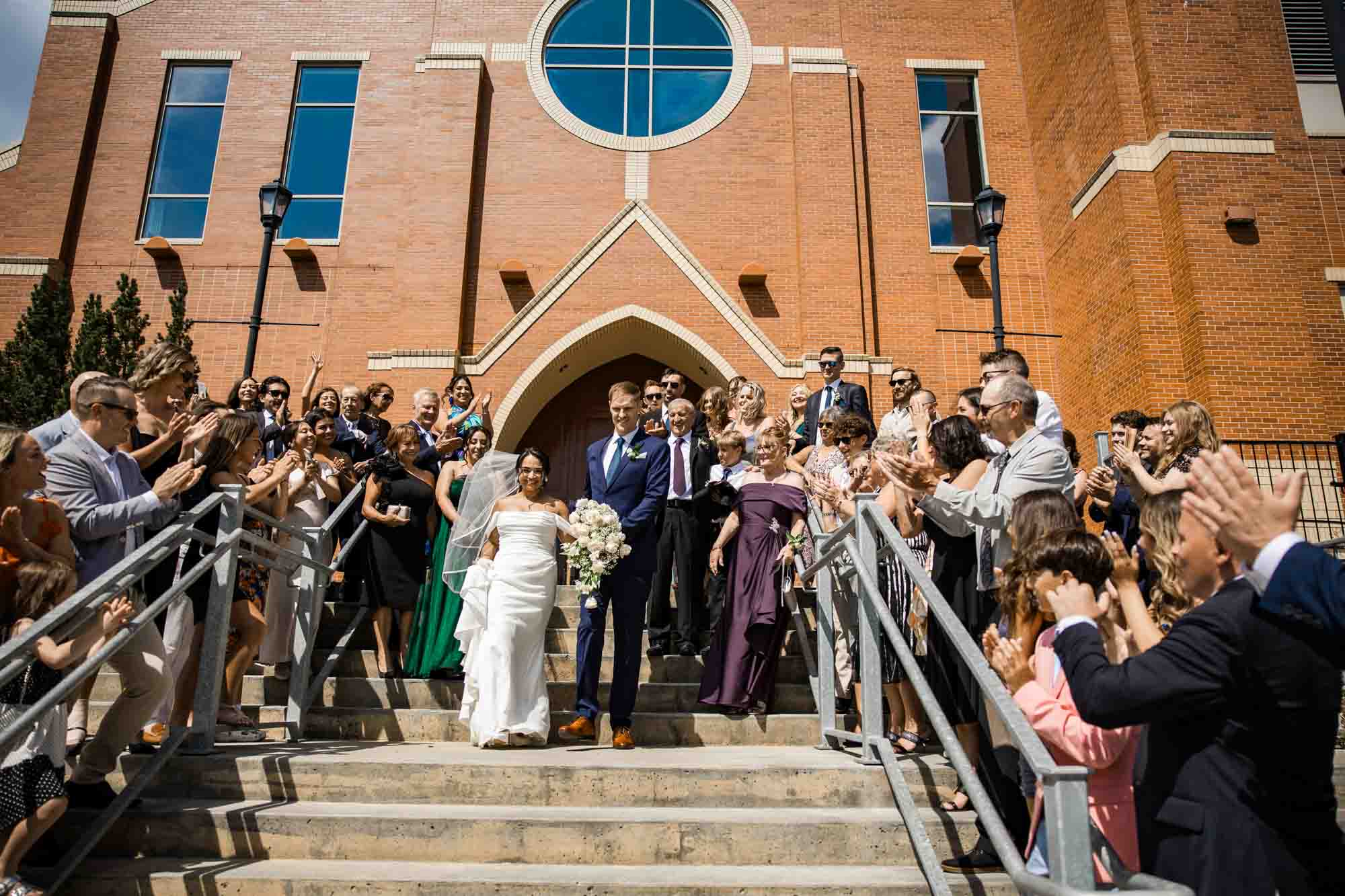 Calgary wedding photographer, wedding photography at the Lake House restaurant after a church ceremony and bridal portraits at Lake Bonavista. Photos captured in a candid, storytelling, documentary style