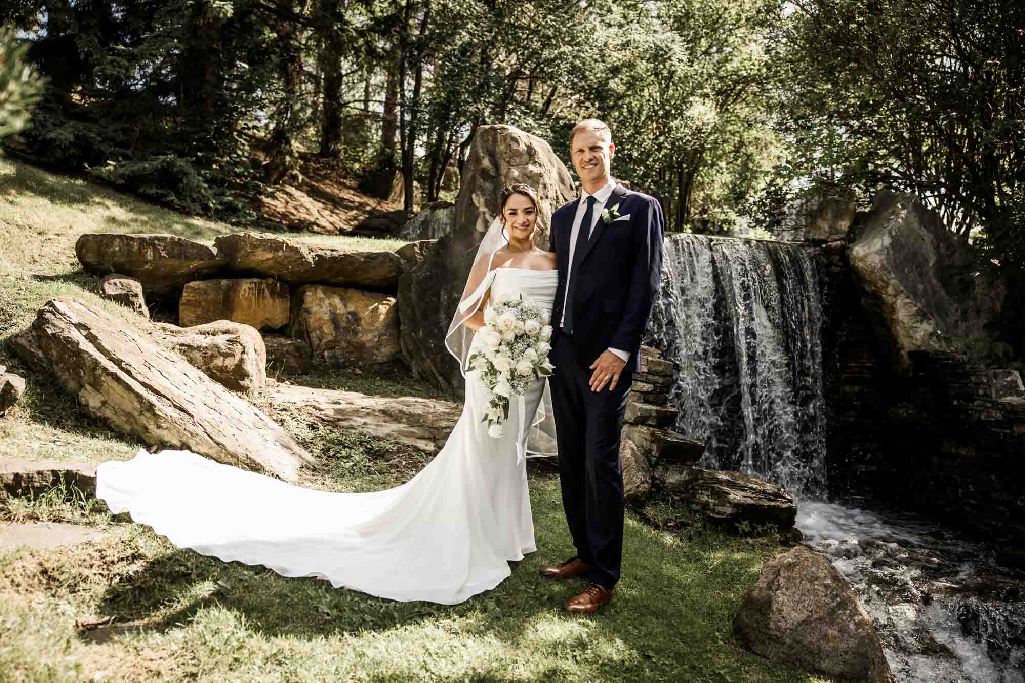 Calgary wedding photographer, wedding photography at the Lake House restaurant after a church ceremony and bridal portraits at Lake Bonavista. Photos captured in a candid, storytelling, documentary style