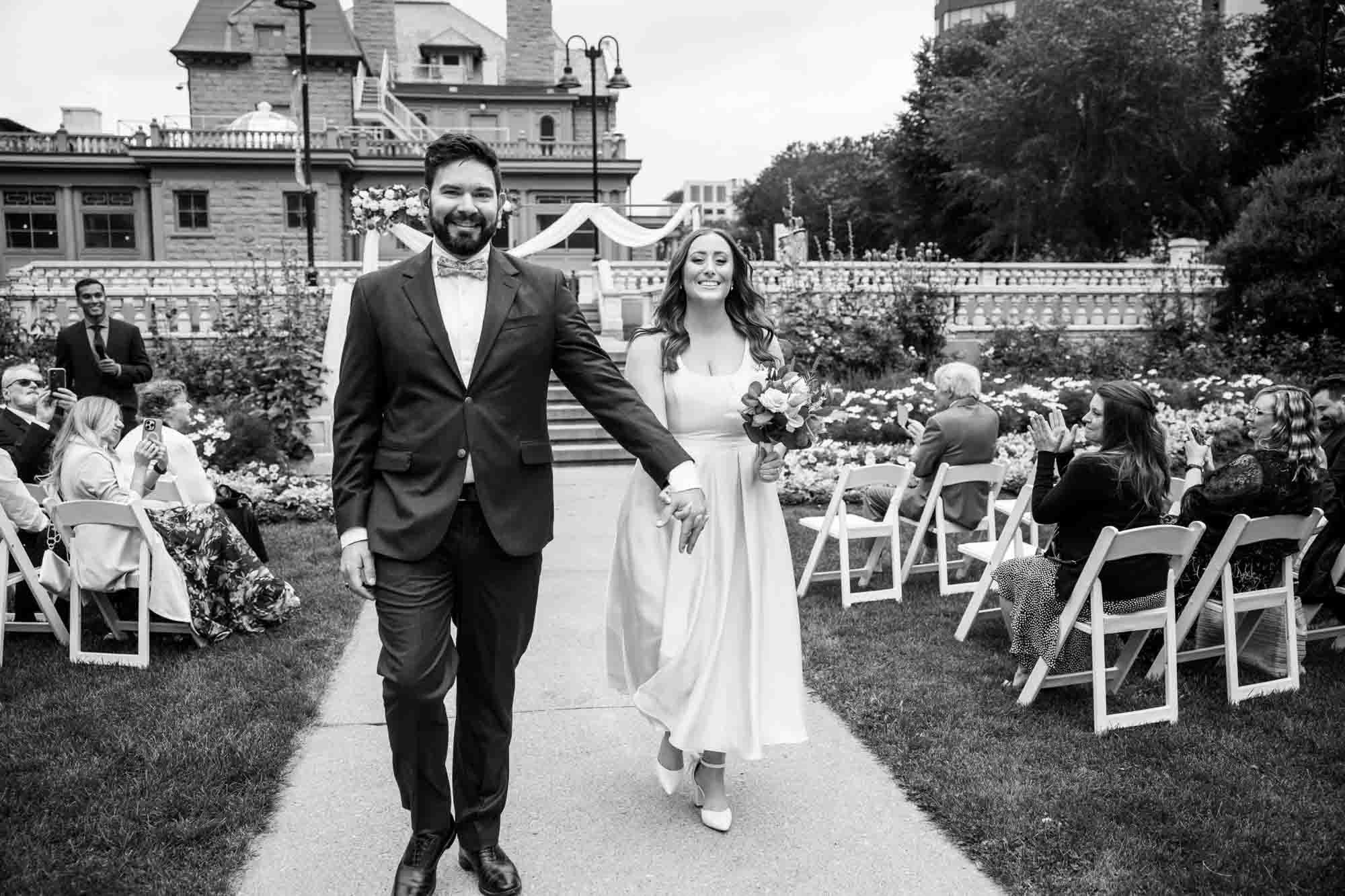 Calgary wedding photographer, couple on their wedding day at Lougheed House, photography in an editorial style with vintage bridal attire and venue
