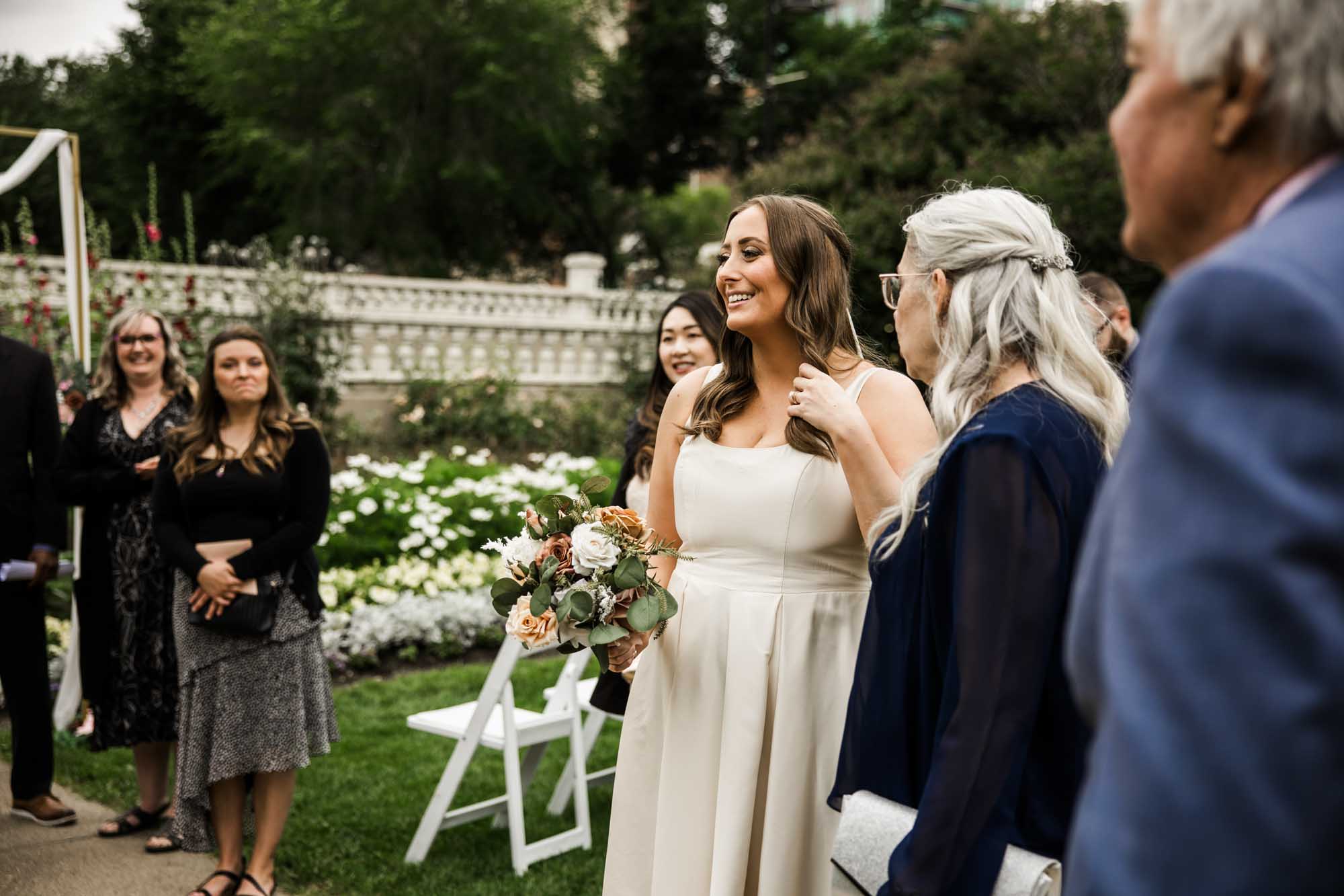 Calgary wedding photographer, couple on their wedding day at Lougheed House, photography in an editorial style with vintage bridal attire and venue