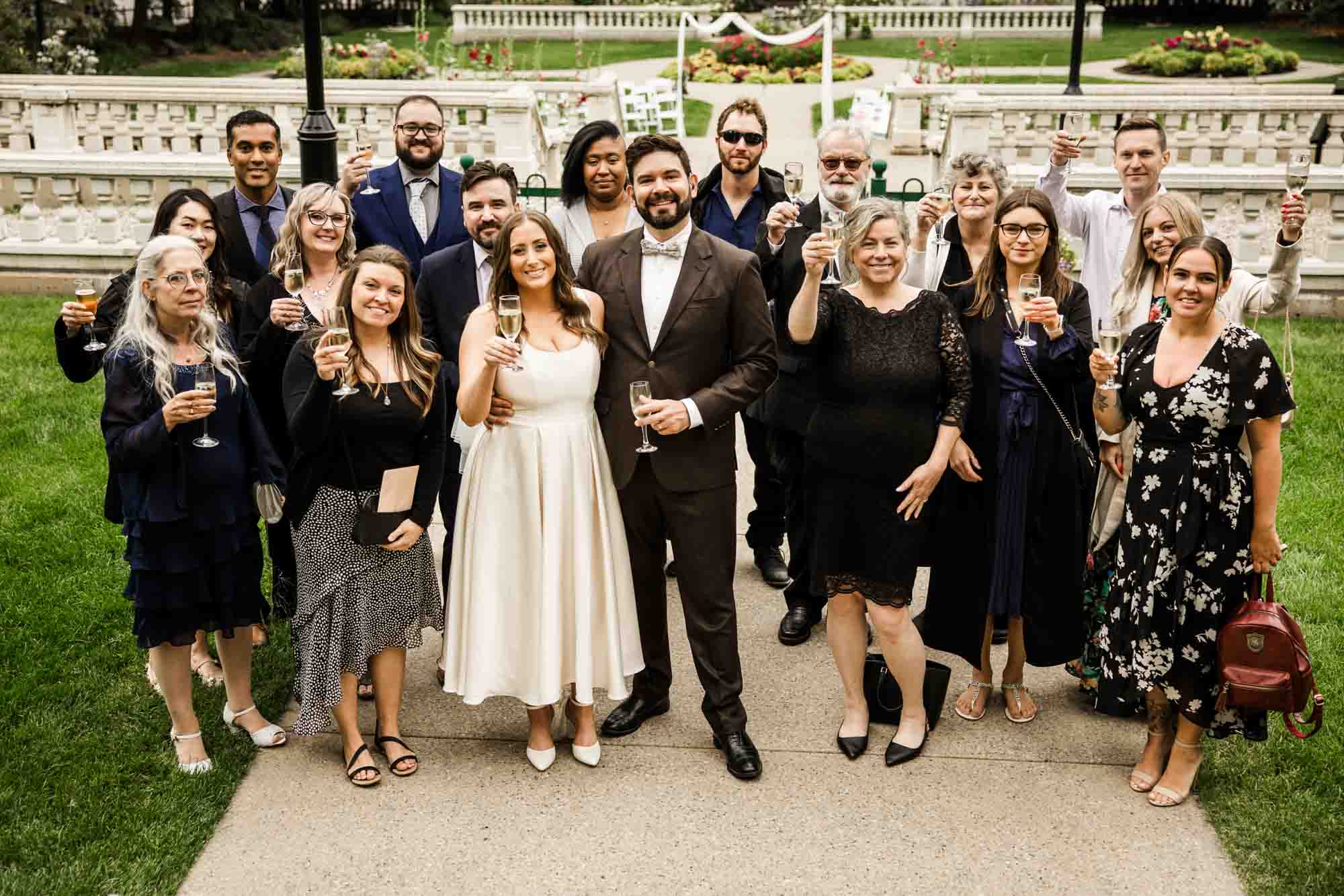 Calgary wedding photographer, couple on their wedding day at Lougheed House, photography in an editorial style with vintage bridal attire and venue