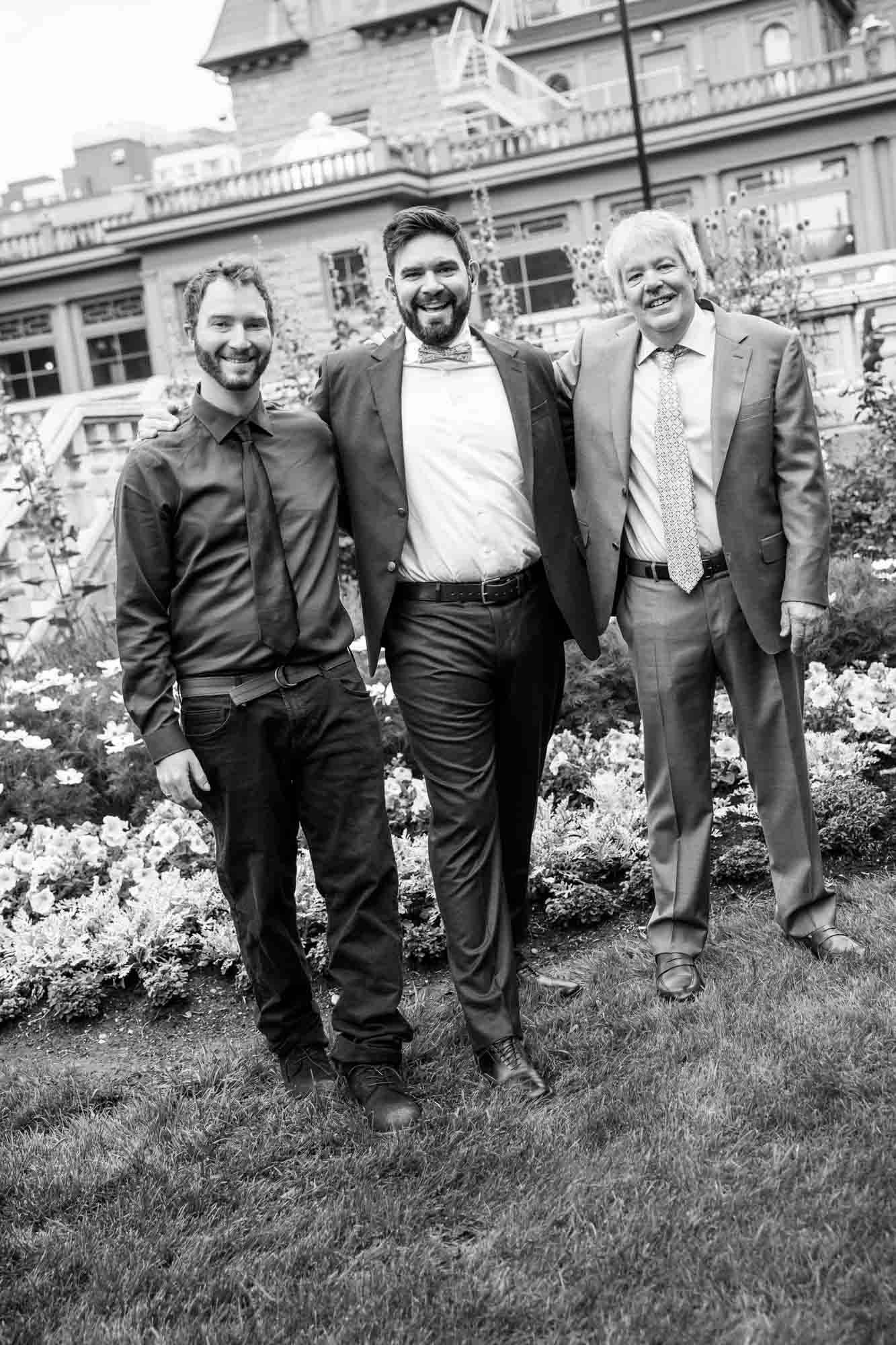 Calgary wedding photographer, couple on their wedding day at Lougheed House, photography in an editorial style with vintage bridal attire and venue