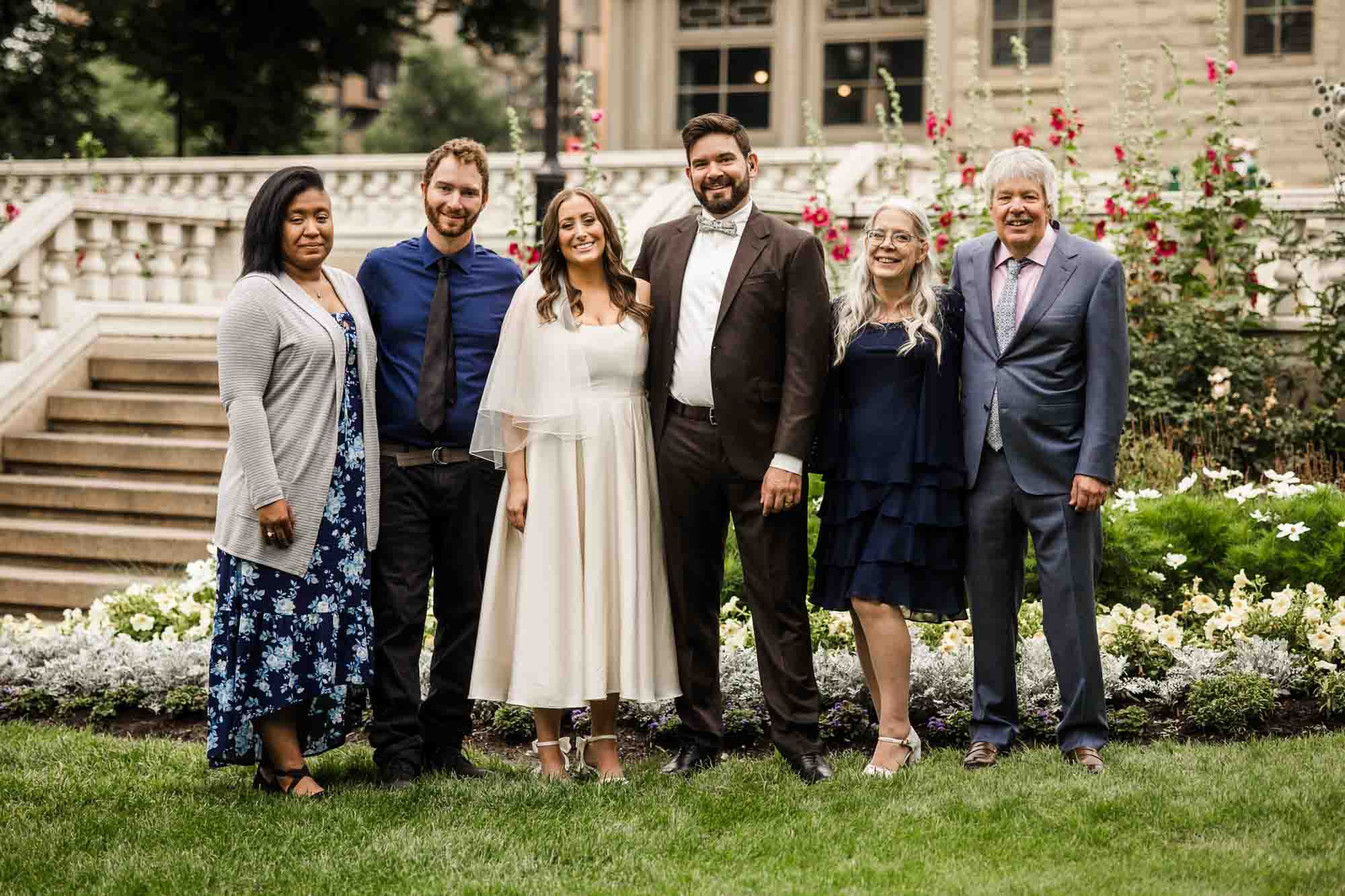 Calgary wedding photographer, couple on their wedding day at Lougheed House, photography in an editorial style with vintage bridal attire and venue