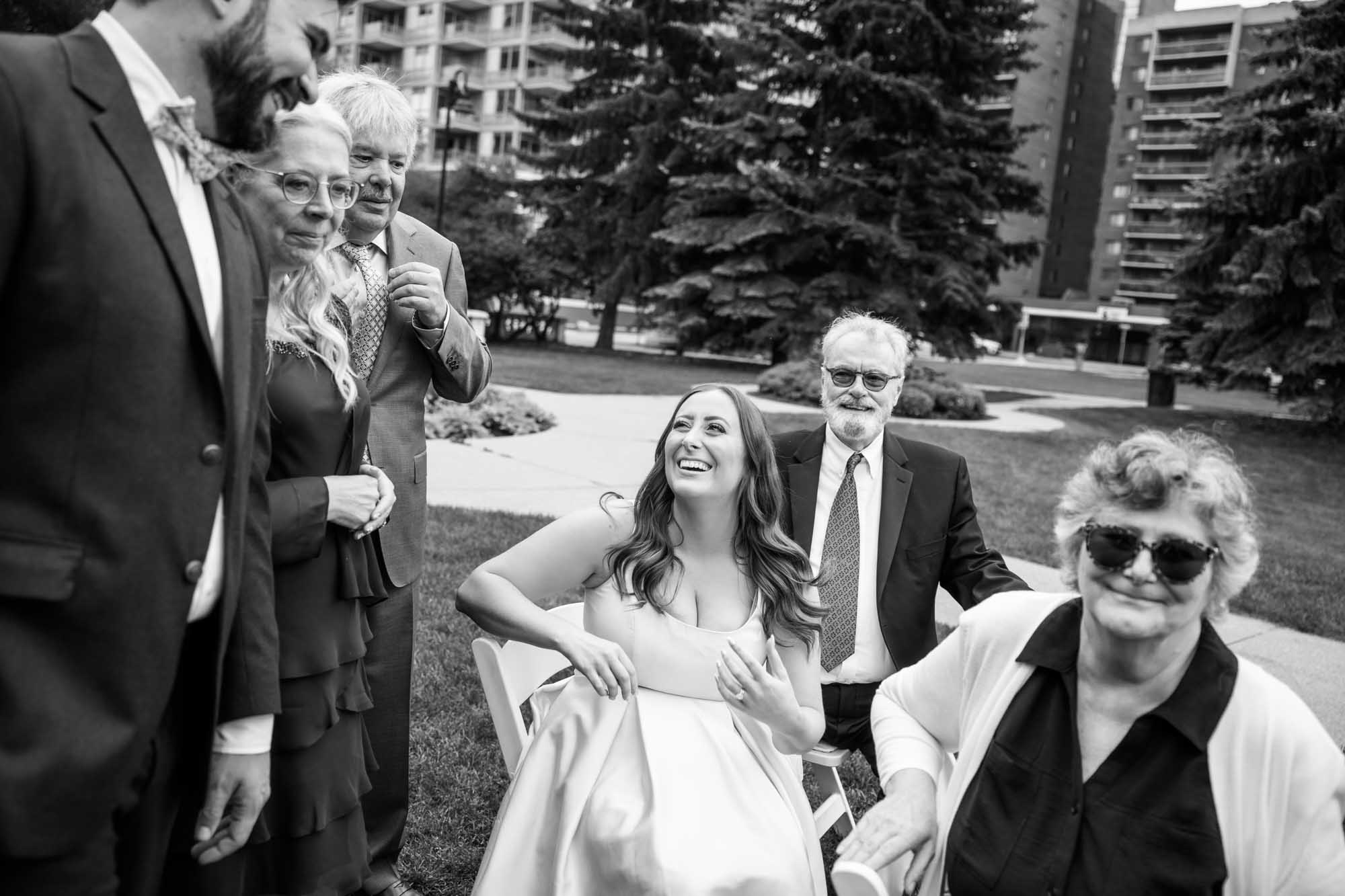 Calgary wedding photographer, couple on their wedding day at Lougheed House, photography in an editorial style with vintage bridal attire and venue