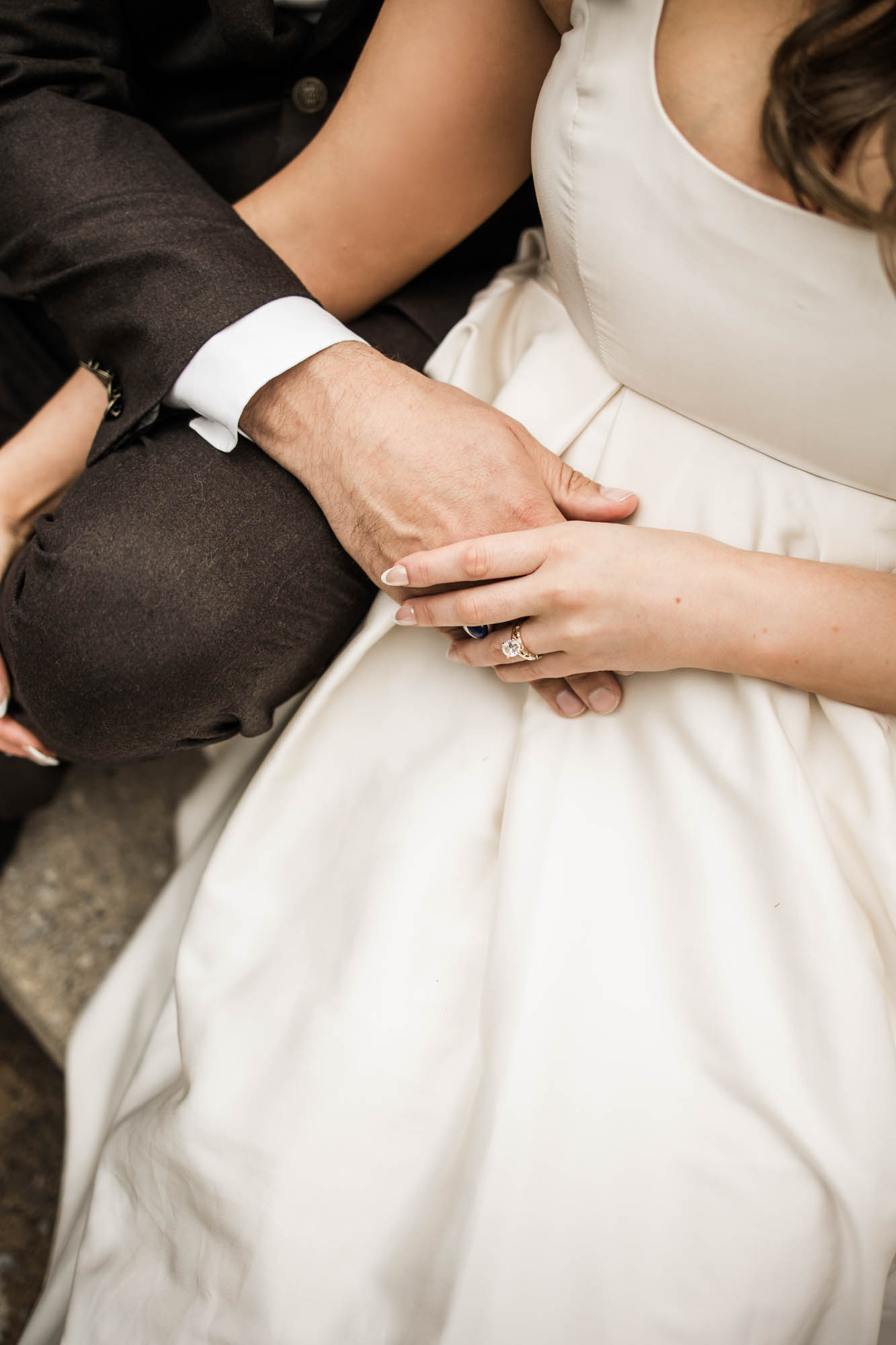 Calgary wedding photographer, couple on their wedding day at Lougheed House, photography in an editorial style with vintage bridal attire and venue