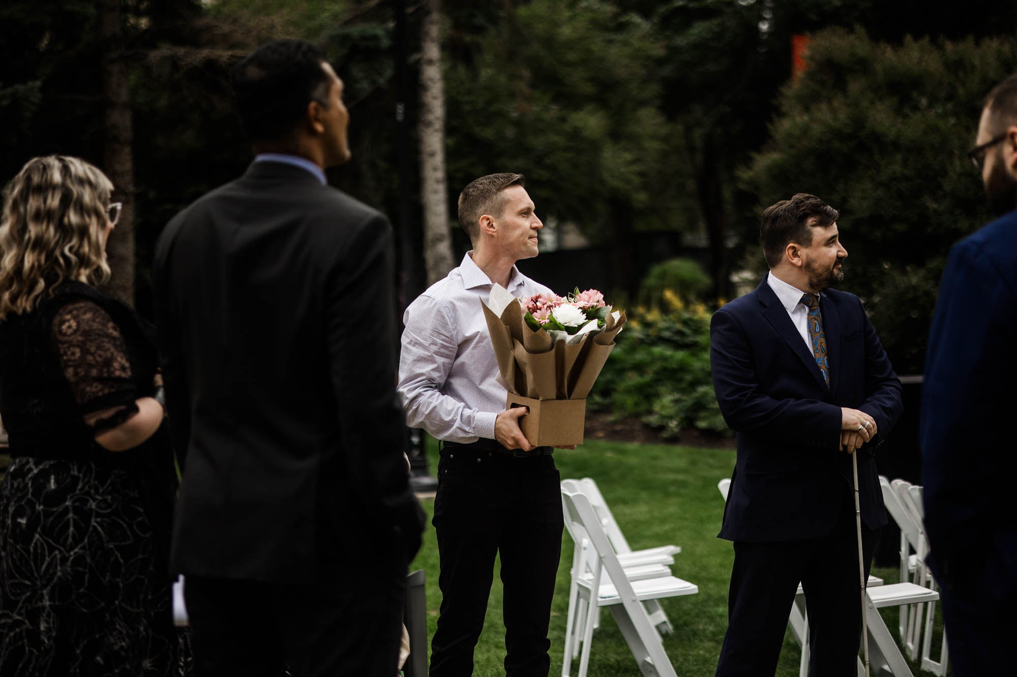 Calgary wedding photographer, couple on their wedding day at Lougheed House, photography in an editorial style with vintage bridal attire and venue