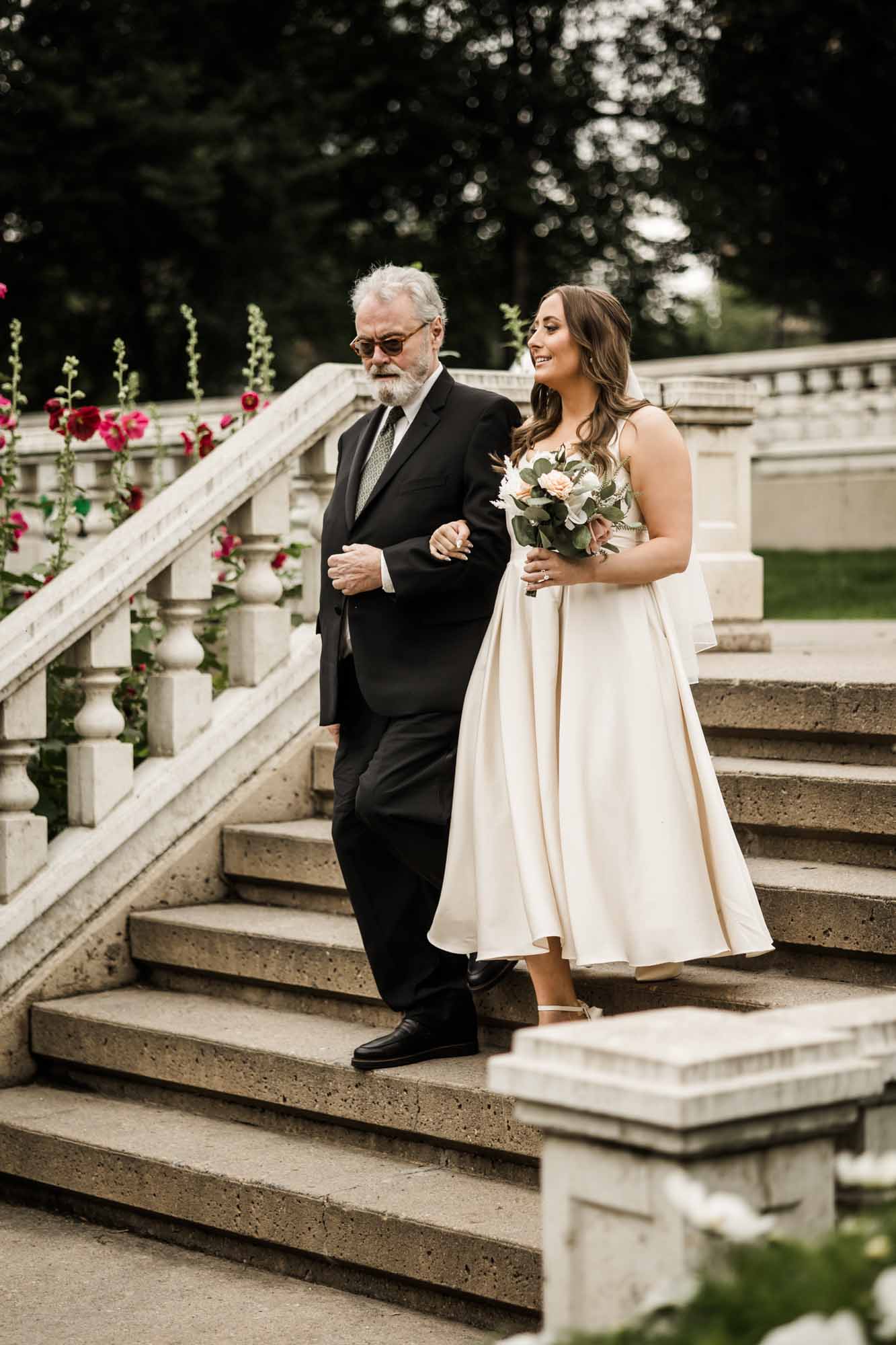 Calgary wedding photographer, couple on their wedding day at Lougheed House, photography in an editorial style with vintage bridal attire and venue
