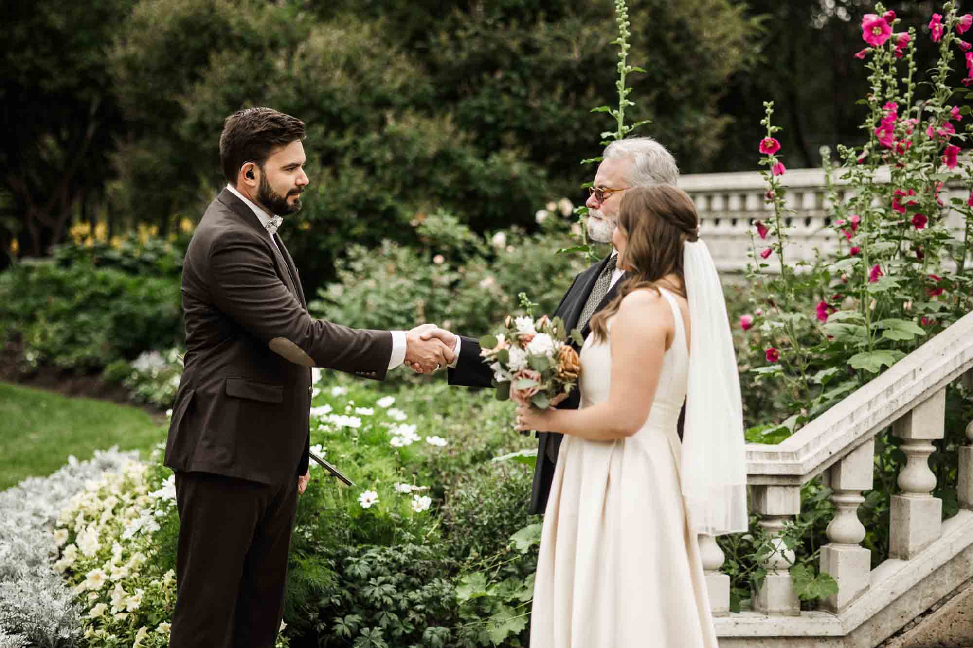 Calgary wedding photographer, couple on their wedding day at Lougheed House, photography in an editorial style with vintage bridal attire and venue