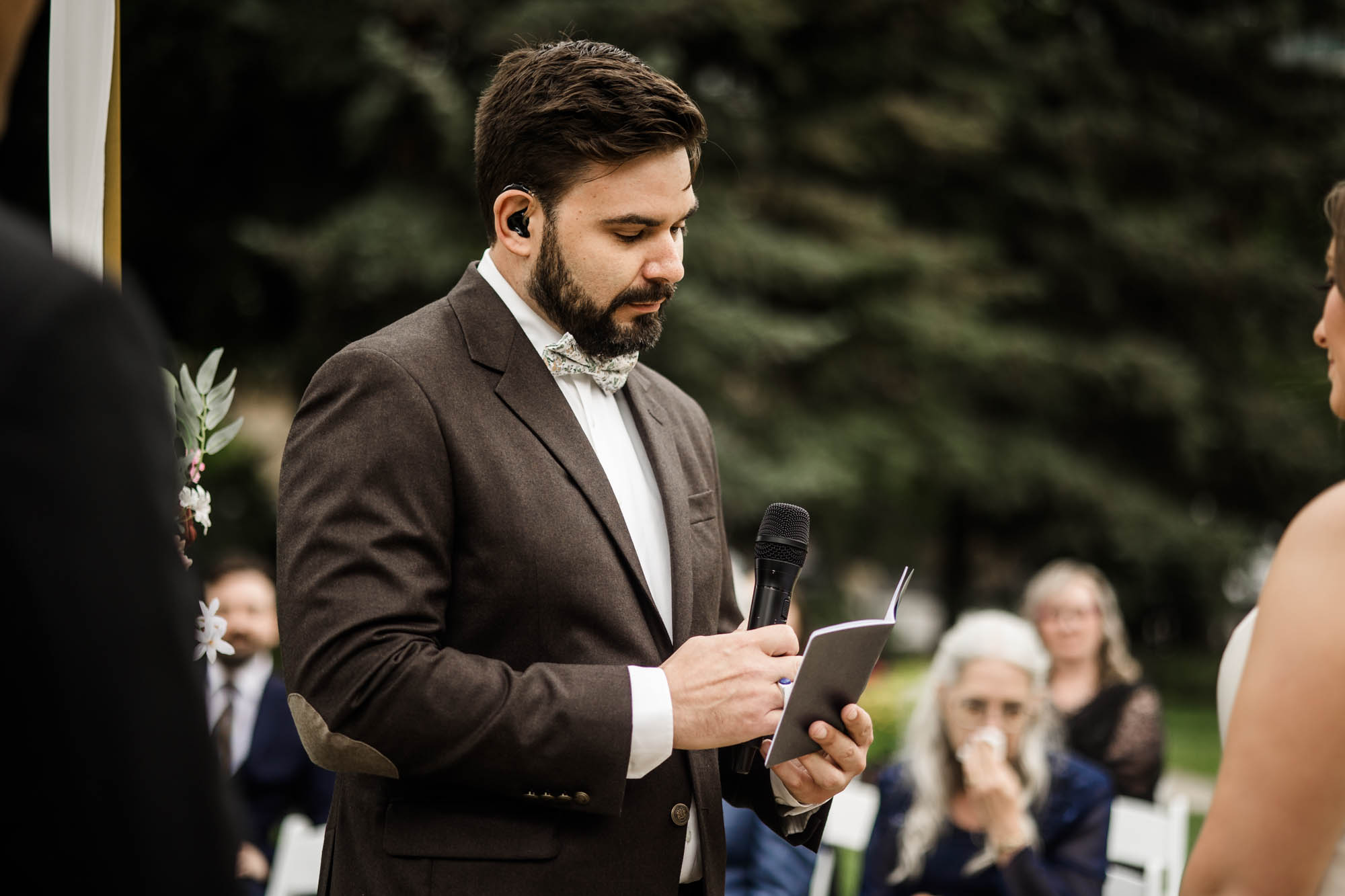 Calgary wedding photographer, couple on their wedding day at Lougheed House, photography in an editorial style with vintage bridal attire and venue