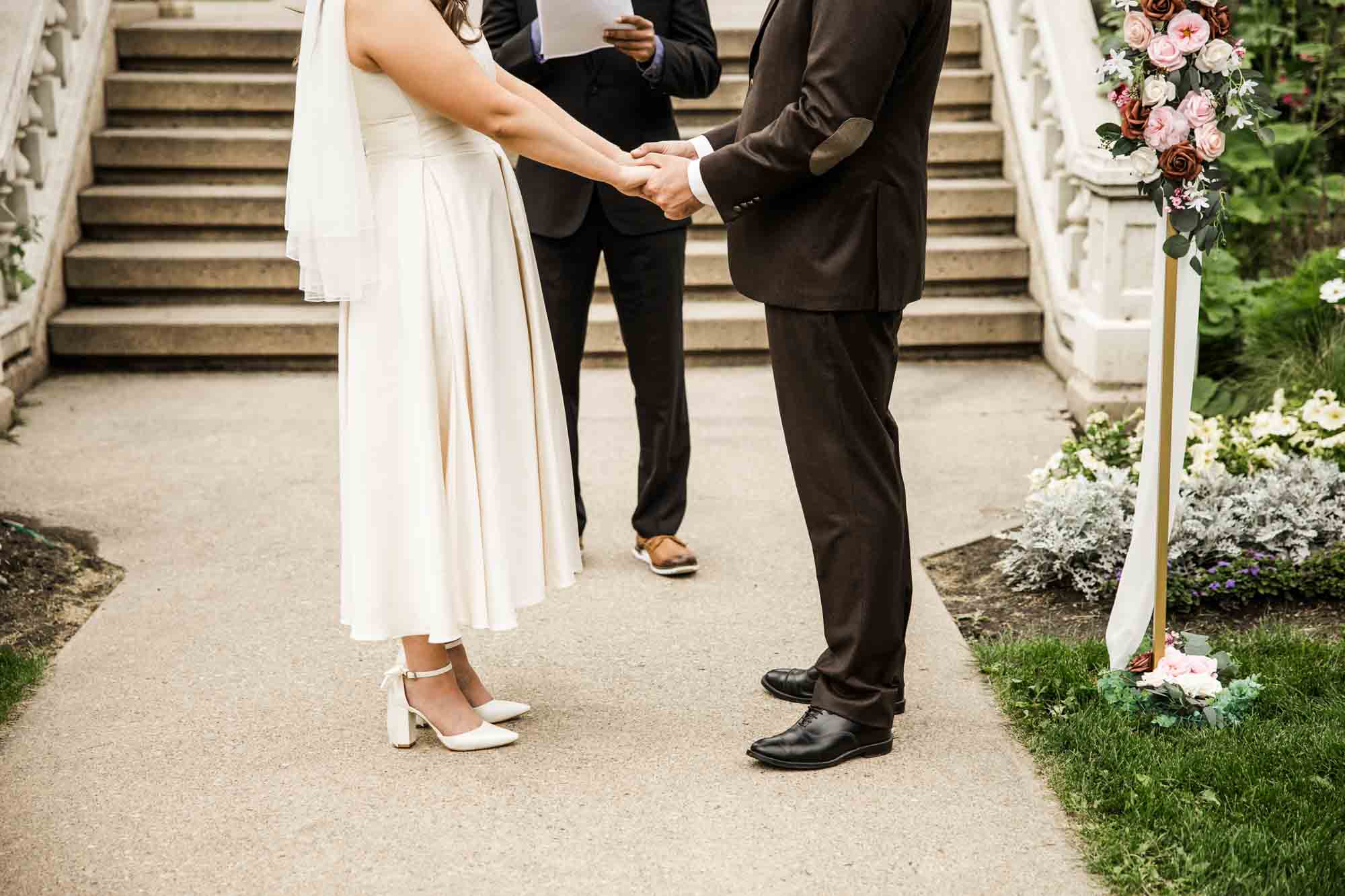 Calgary wedding photographer, couple on their wedding day at Lougheed House, photography in an editorial style with vintage bridal attire and venue