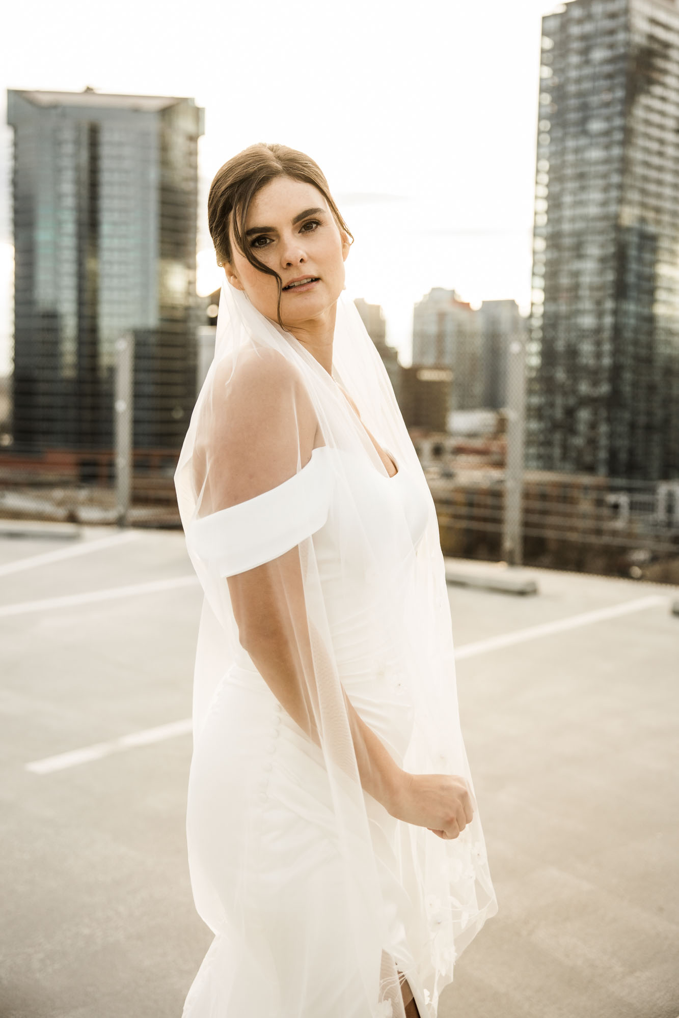 Calgary wedding photographer, bride and groom on their wedding day at the Platform Innovation Centre, candid, documentary, storytelling photography