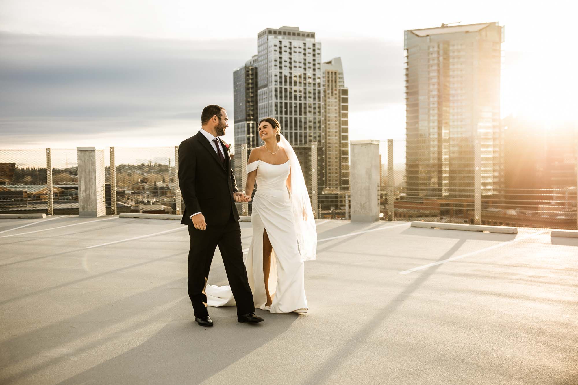 Calgary wedding photographer, bride and groom on their wedding day at the Platform Innovation Centre, candid, documentary, storytelling photography