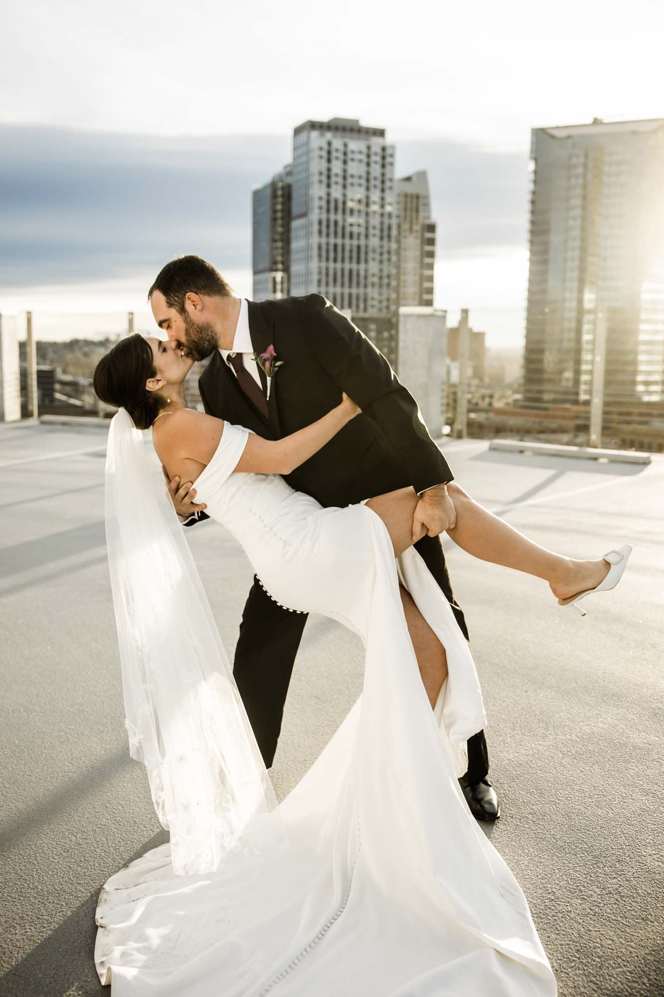 Calgary wedding photographer, bride and groom on their wedding day at the Platform Innovation Centre, candid, documentary, storytelling photography