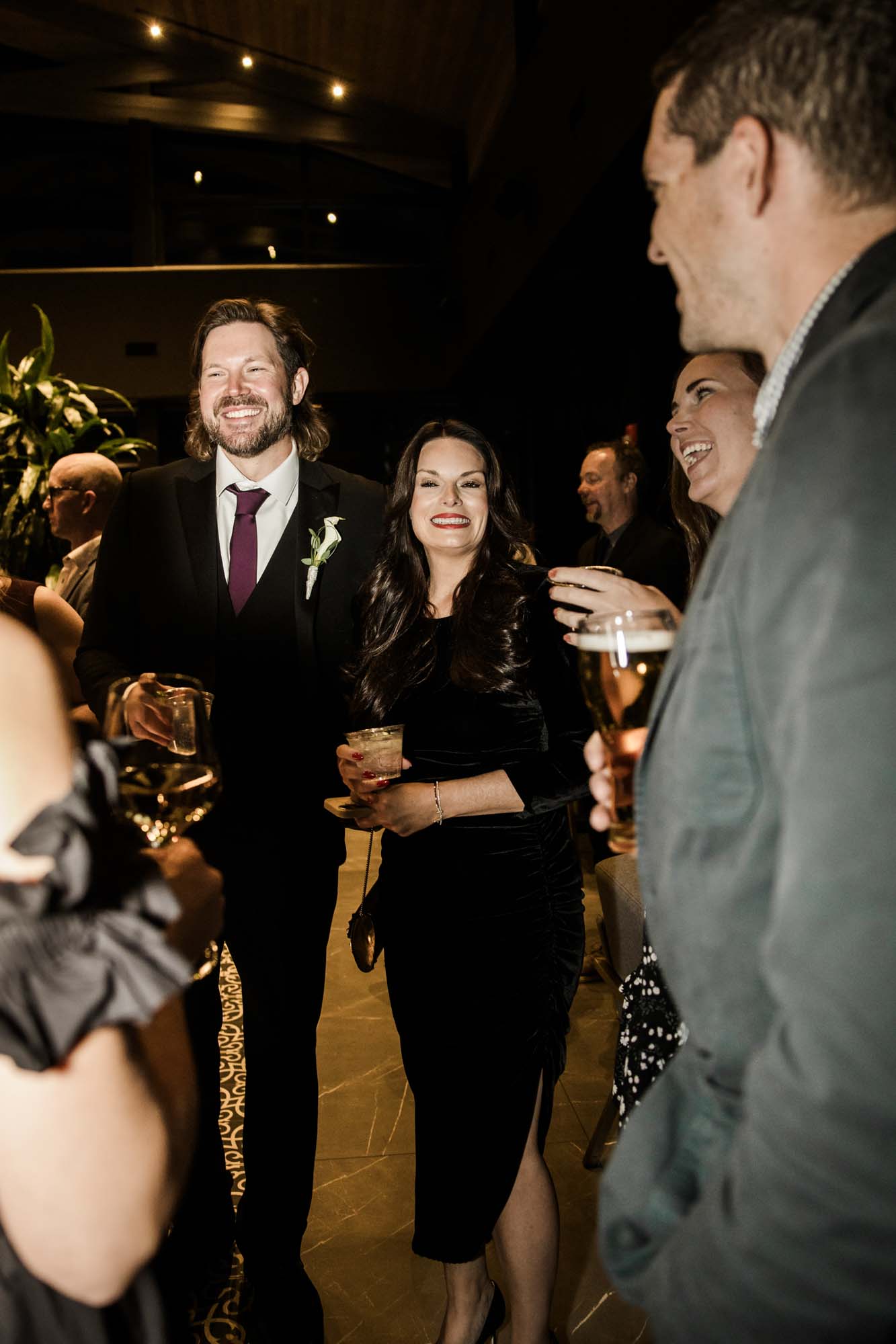 Calgary wedding photographer, bride and groom on their wedding day at the Mickelson National Golf Club reception, candid, documentary, storytelling photography