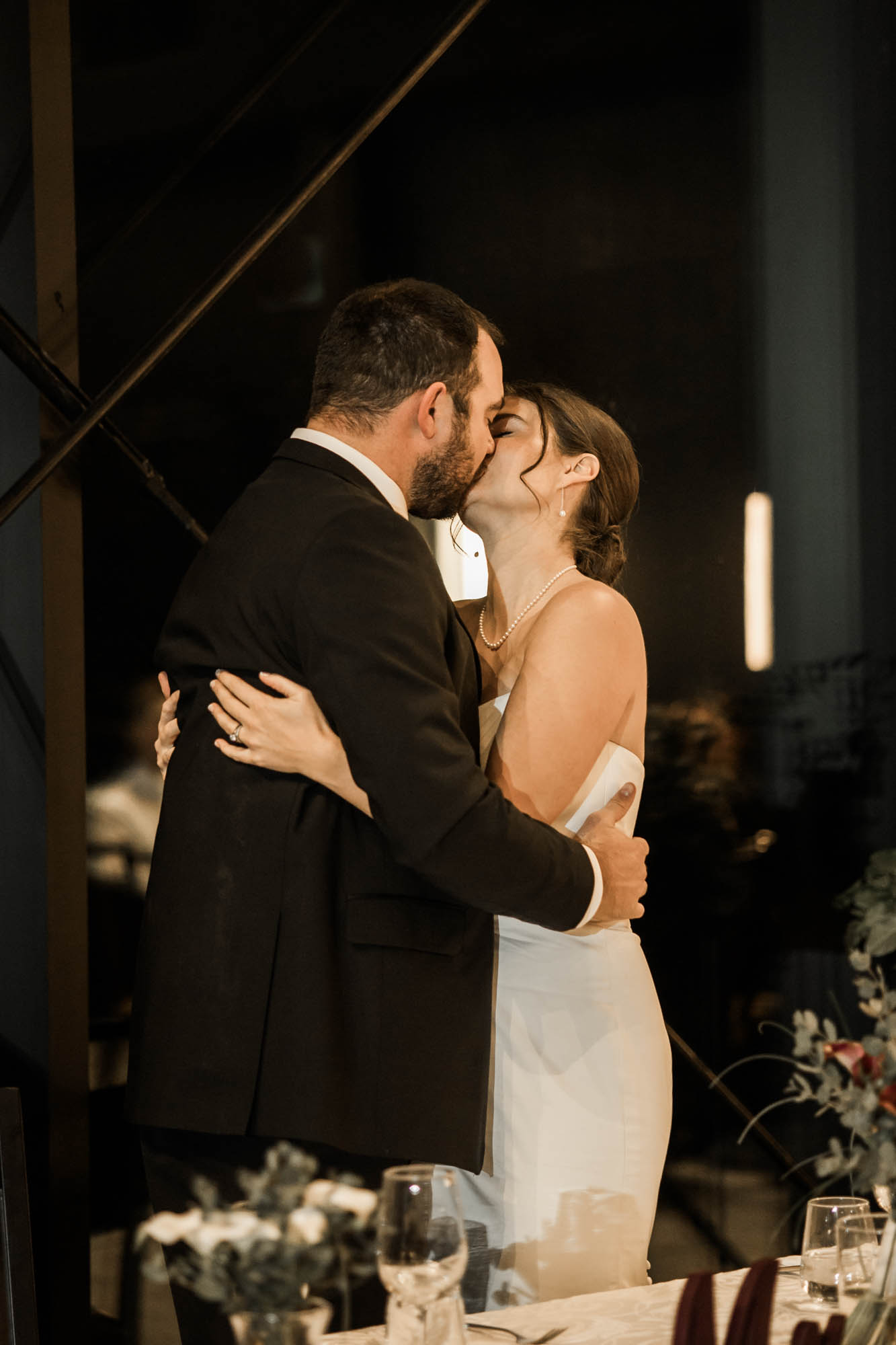 Calgary wedding photographer, bride and groom on their wedding day at the Mickelson National Golf Club reception, candid, documentary, storytelling photography
