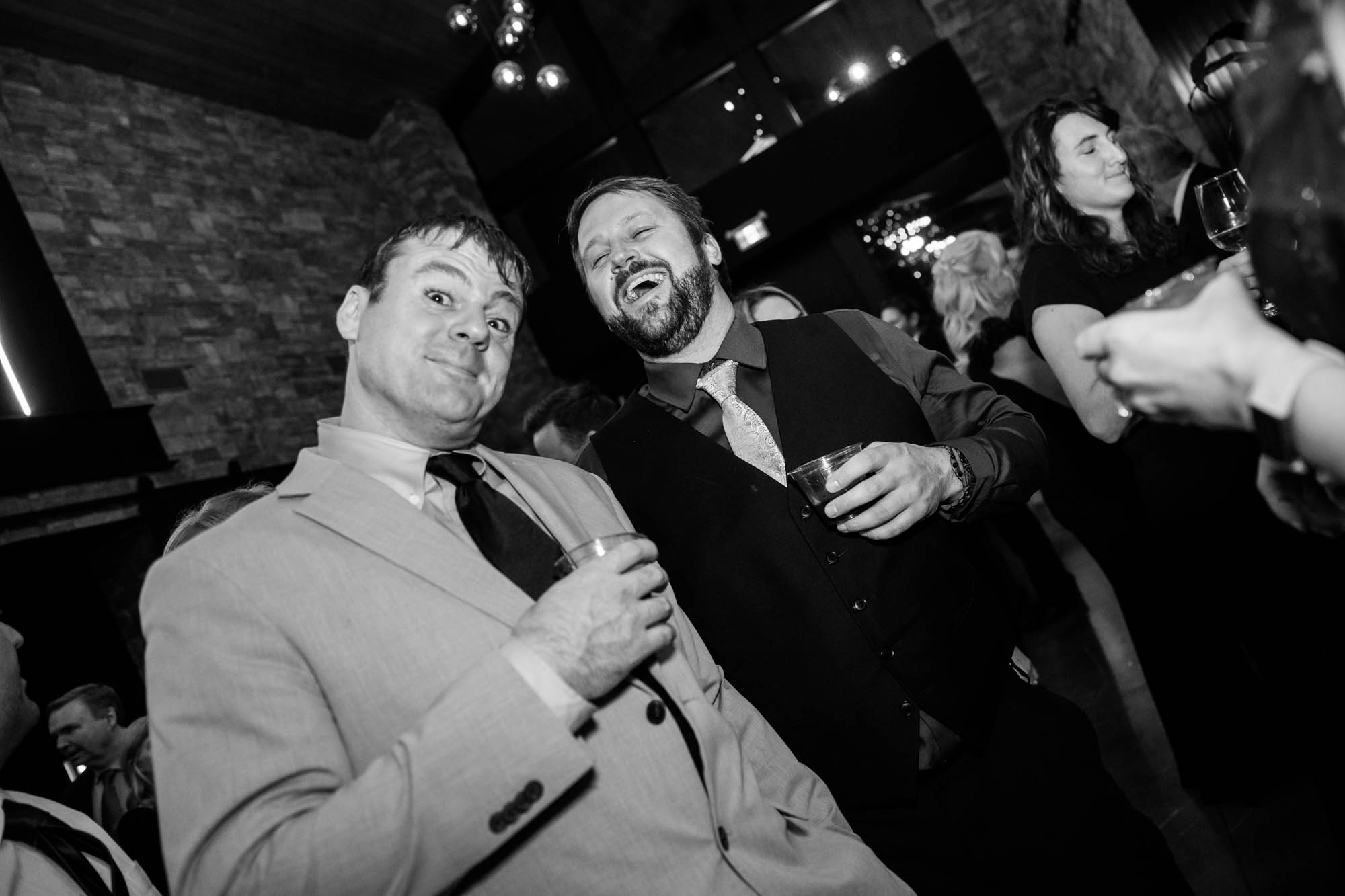 Calgary wedding photographer, bride and groom on their wedding day at the Mickelson National Golf Club reception, candid, documentary, storytelling photography
