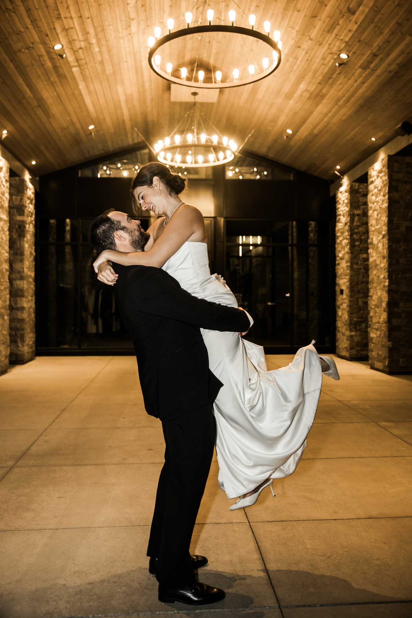 Calgary wedding photographer, bride and groom on their wedding day at the Mickelson National Golf Club reception, candid, documentary, storytelling photography