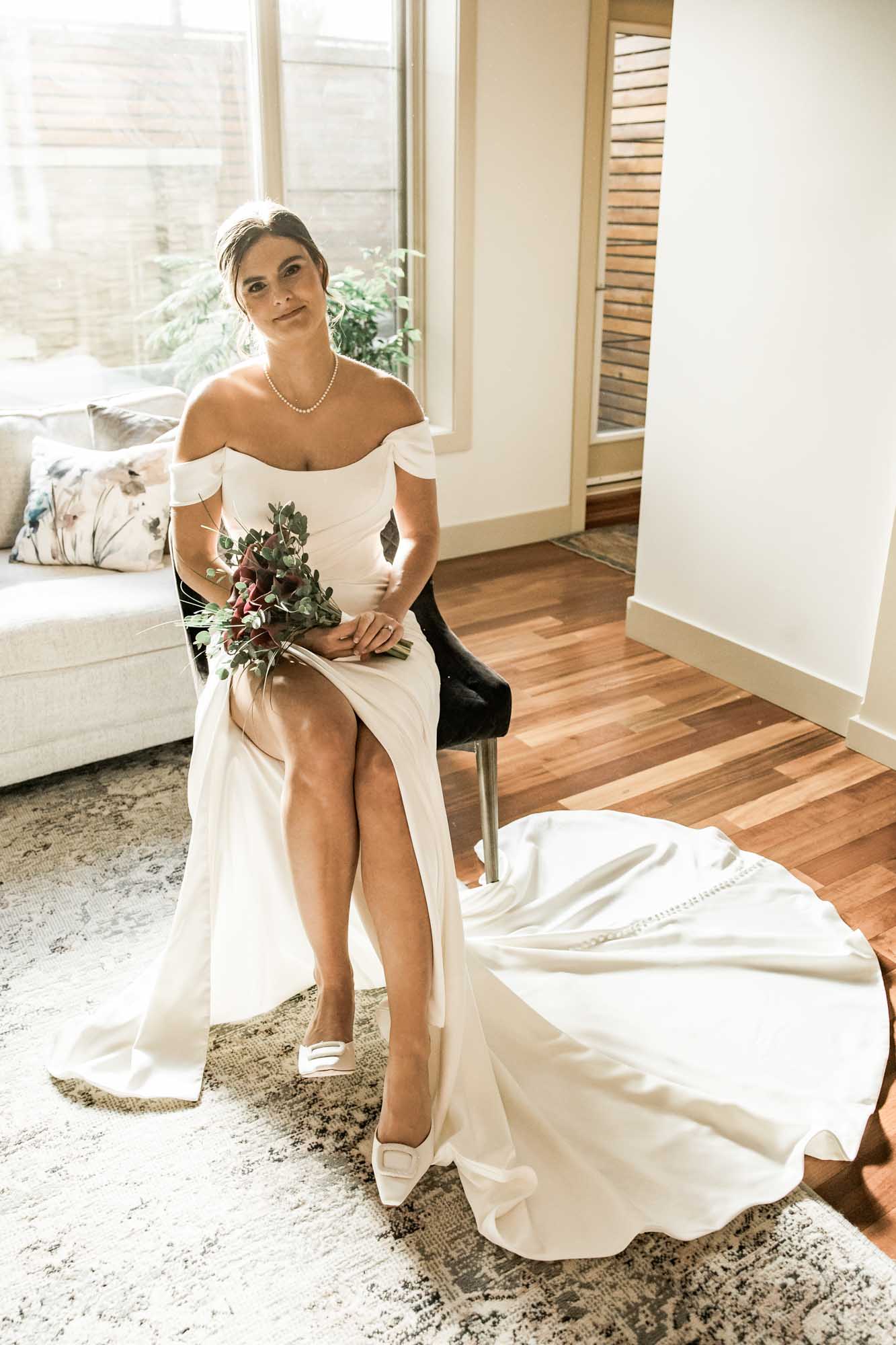 Calgary wedding photographer, bride getting ready on her wedding day, candid, documentary, storytelling photography