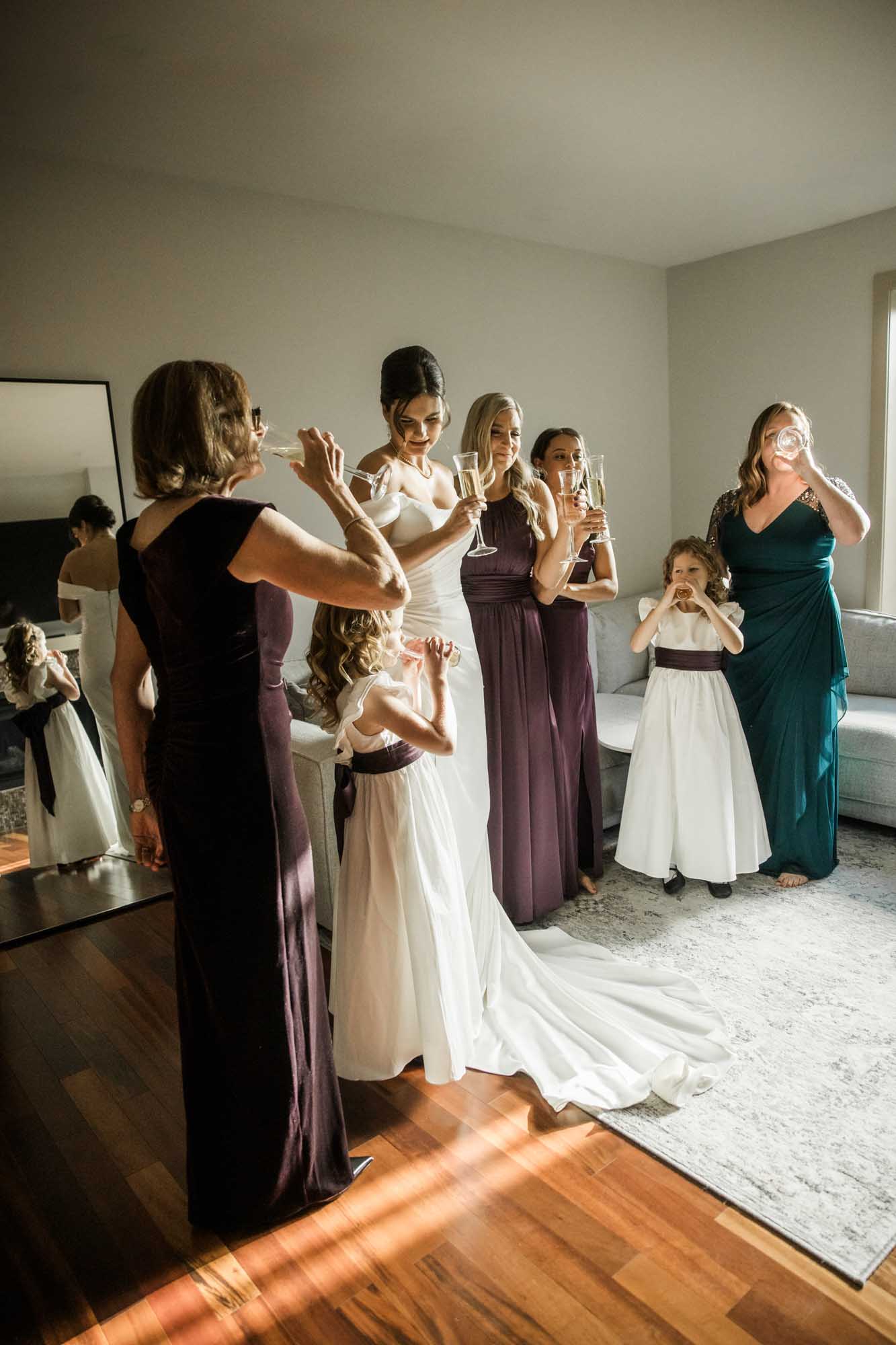 Calgary wedding photographer, bride getting ready on her wedding day, candid, documentary, storytelling photography