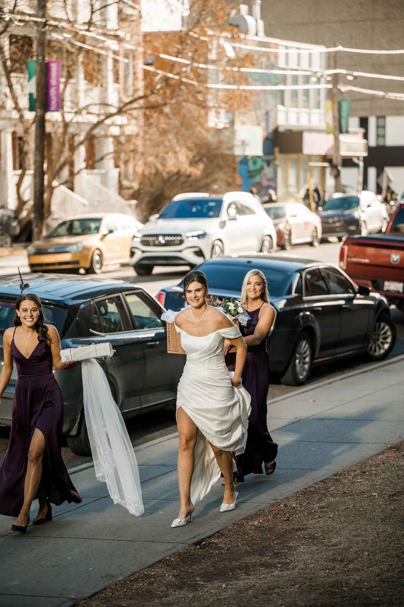 Calgary wedding photographer, bride and groom on their wedding day, candid, documentary, storytelling photography