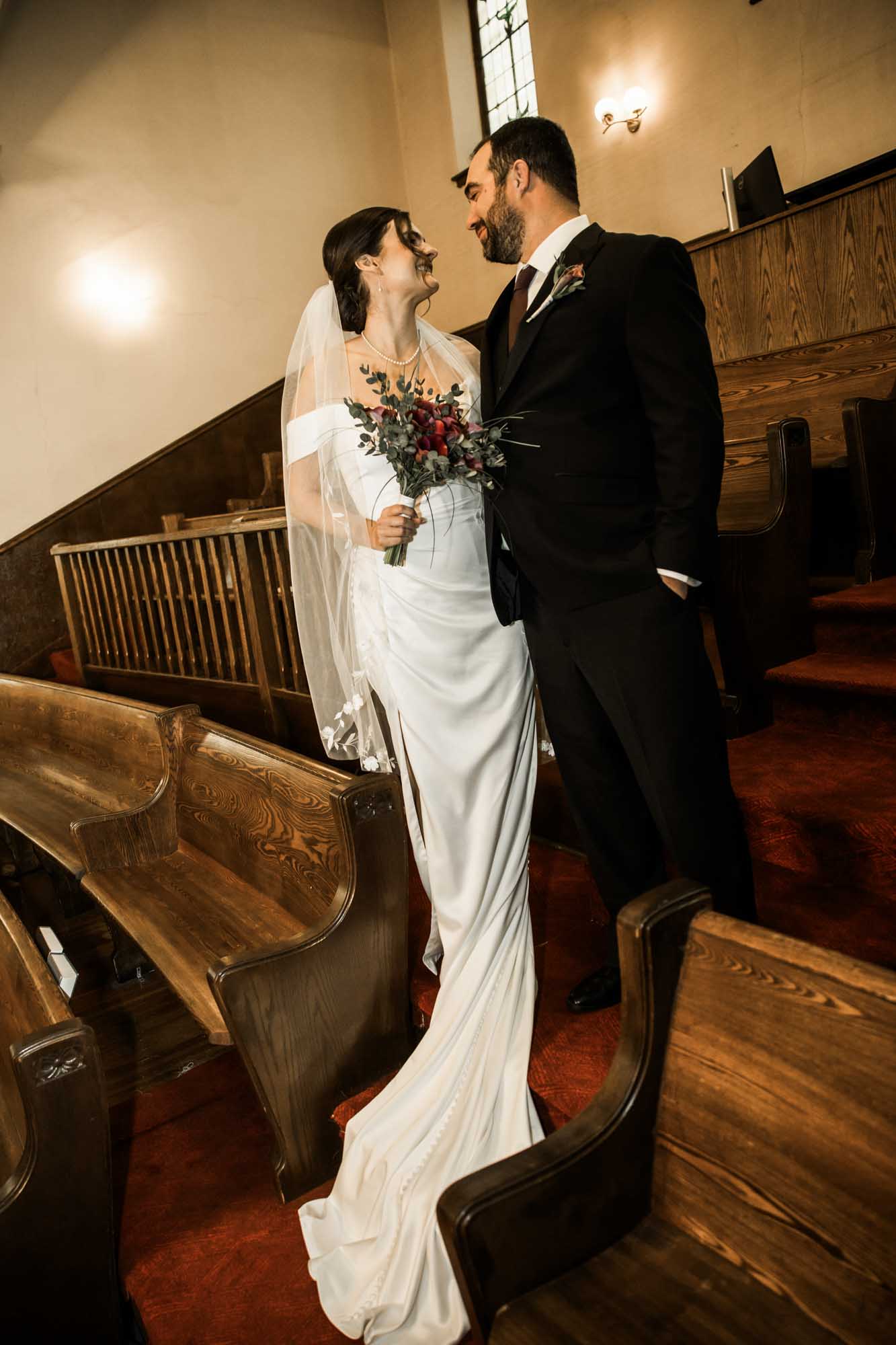 Calgary wedding photographer, bride and groom on their wedding day at the Platform Innovation Centre, candid, documentary, storytelling photography